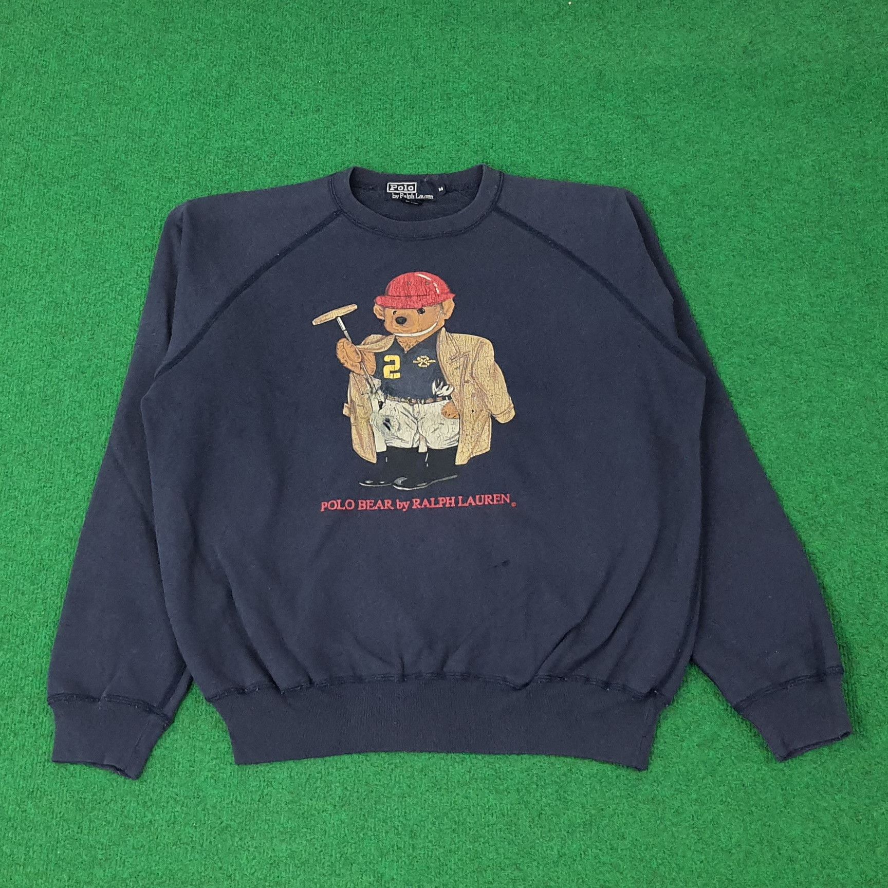 Polo Ralph Lauren Vintage Polo Bear by Ralph Lauren Sweatshirt C246N23 Size US L / EU 52-54 / 3 - 1 Thumbnail