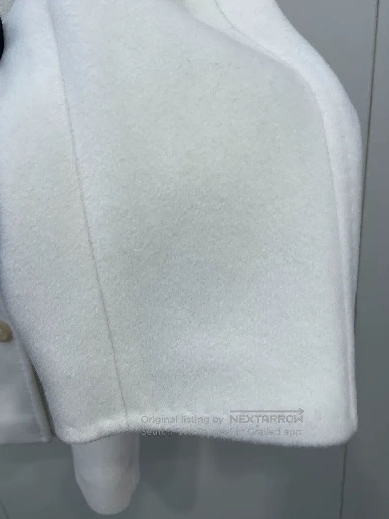 Max Mara Max Mara Milk White Double-breasted Wool Coat Size XS / US 0-2 / IT 36-38 - 4 Thumbnail