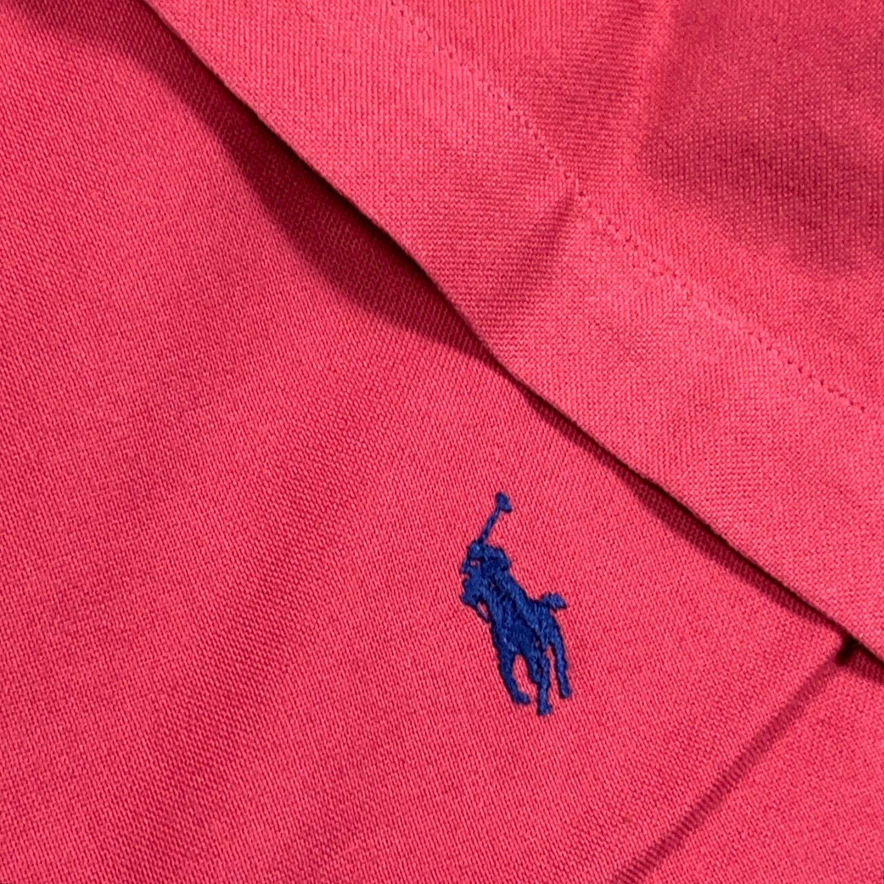 Ralph Lauren Ralph Lauren Oxford Shirt Men L Pink Blue Button-Up Collared Short Sleeve Preppy Size 42R - 5 Thumbnail