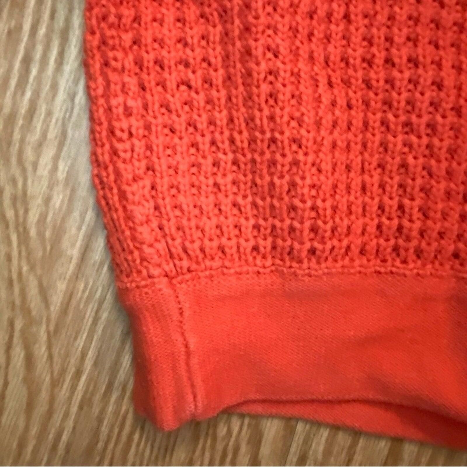 Forever 21 Forever 21 Orange Woven Knit Cotton Sweater Womens Medium Size M / US 6-8 / IT 42-44 - 5 Thumbnail