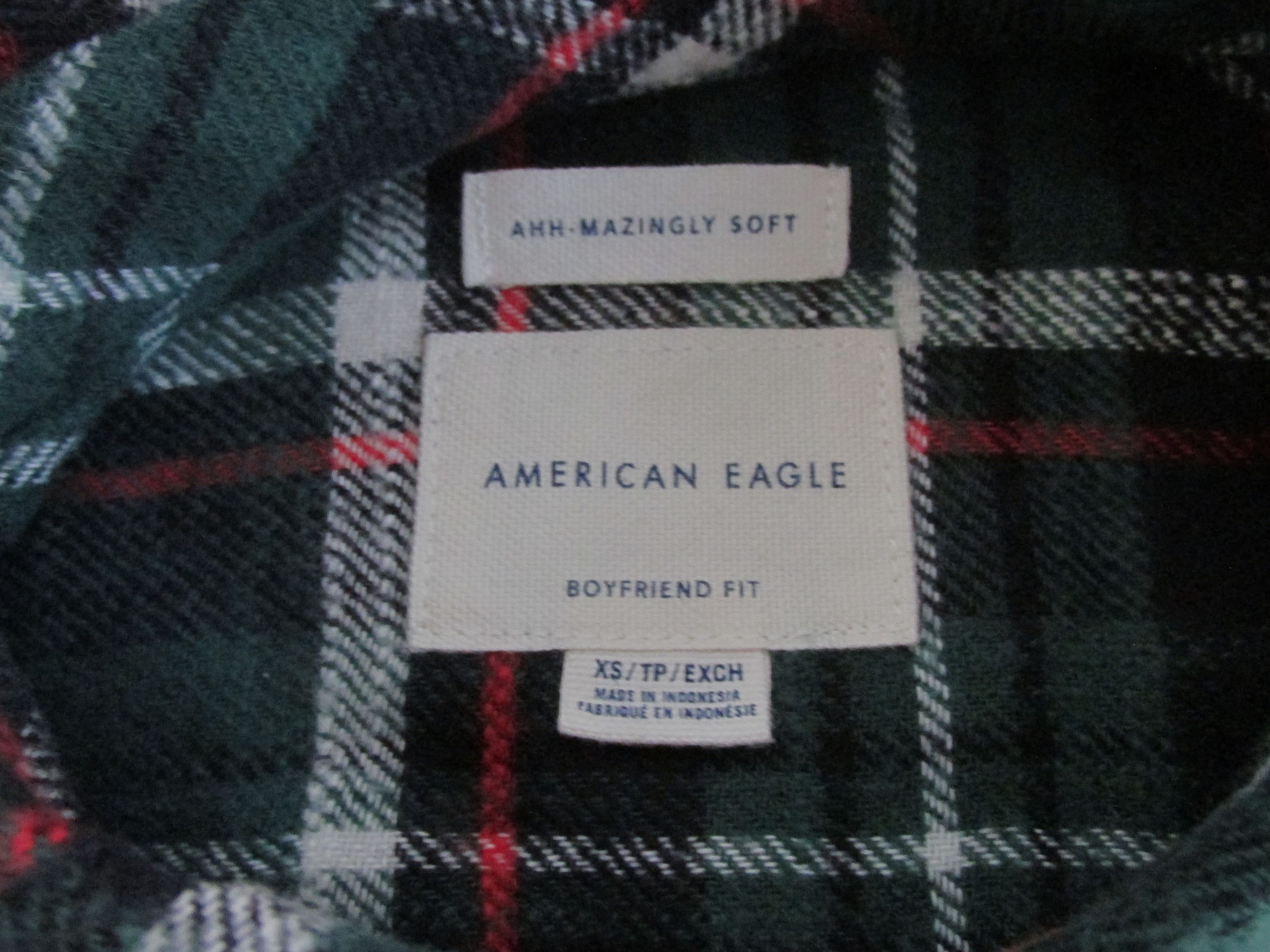 American Eagle Outfitters American Eagle Women's Cotton Flannel Shirt Size XS Size XS / US 0-2 / IT 36-38 - 2 Thumbnail