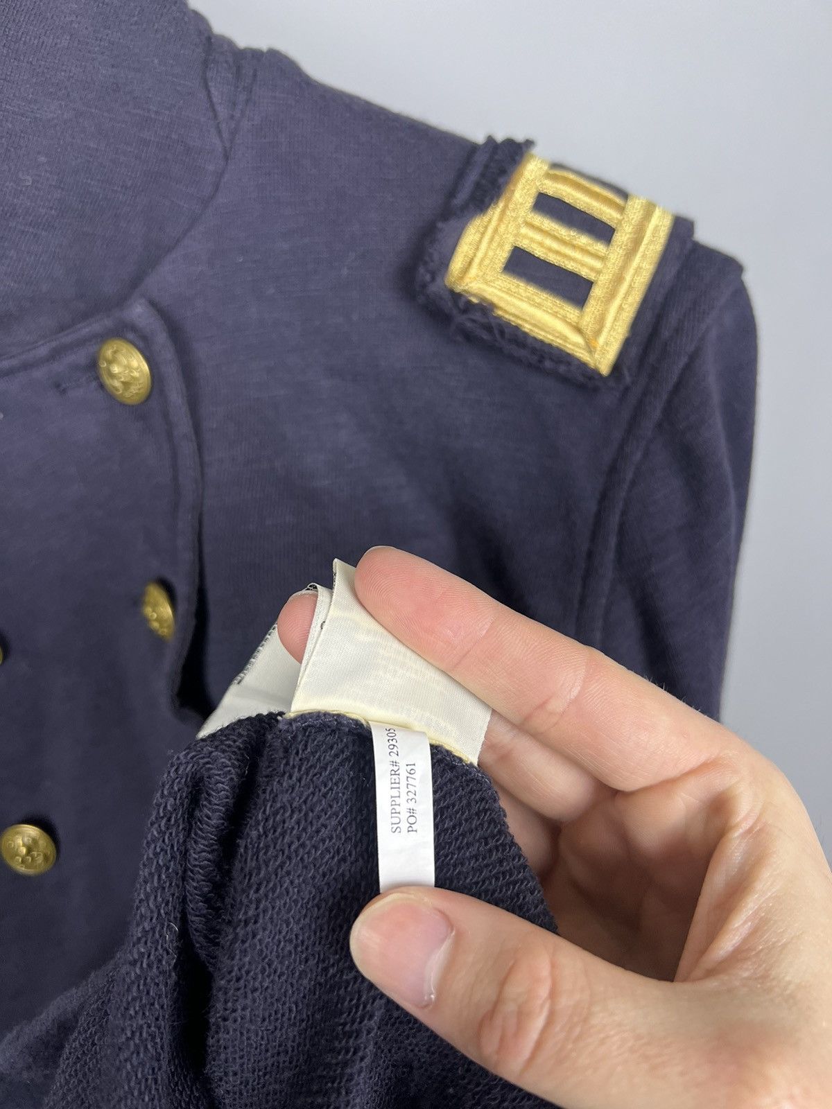 Denim & Supply Ralph Lauren M-L Denim Supply Ralph Lauren Military Blazer Denim Jacket Size L / US 10 / IT 46 - 11 Thumbnail