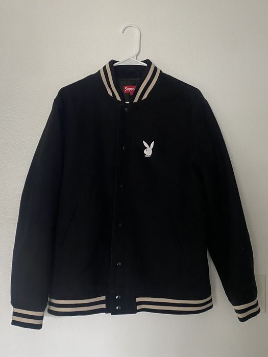 Supreme S S11 Supreme Playboy Wool Varsity Jacket Grailed