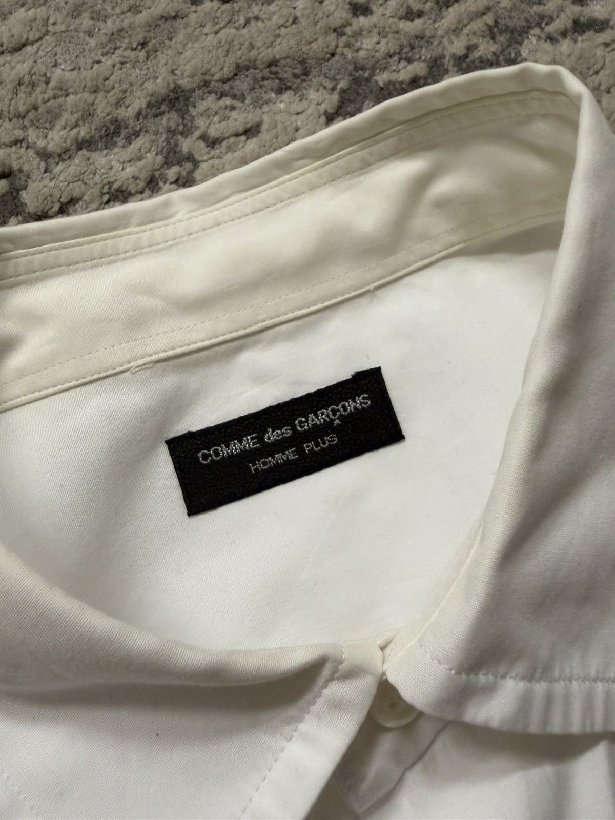 Comme des Garcons Homme Plus 1998 White Button Up Shirt Size US L / EU 52-54 / 3 - 2 Thumbnail