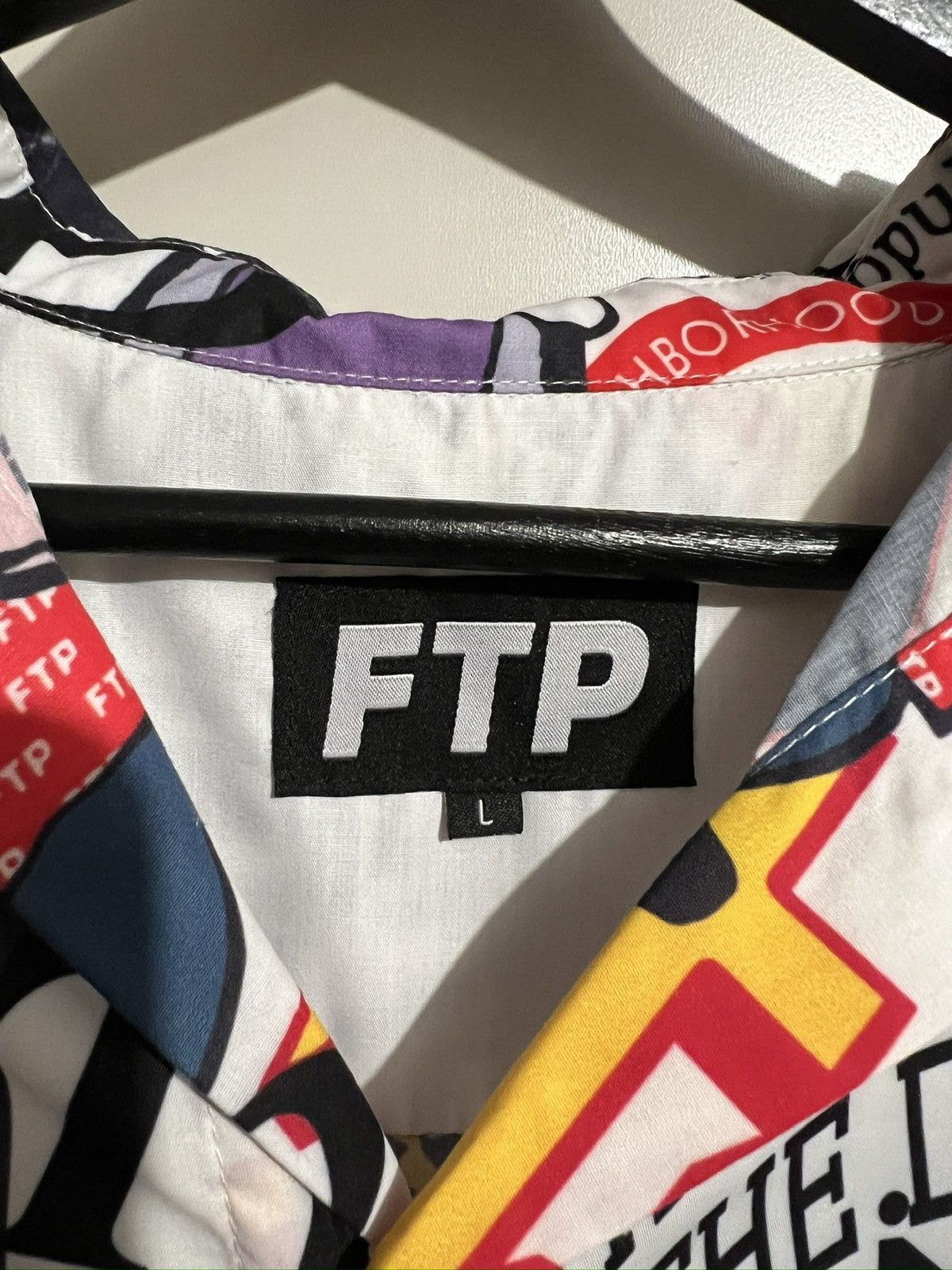 Fuck The Population FTP Archive Button Up White Size US L / EU 52-54 / 3 - 5 Thumbnail