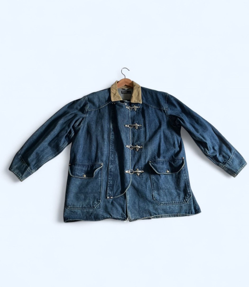 Polo Ralph Lauren Polo Ralph Lauren Denim Fireman Clasp Coat – Made in Italy Size US XL / EU 56 / 4 - 1 Thumbnail
