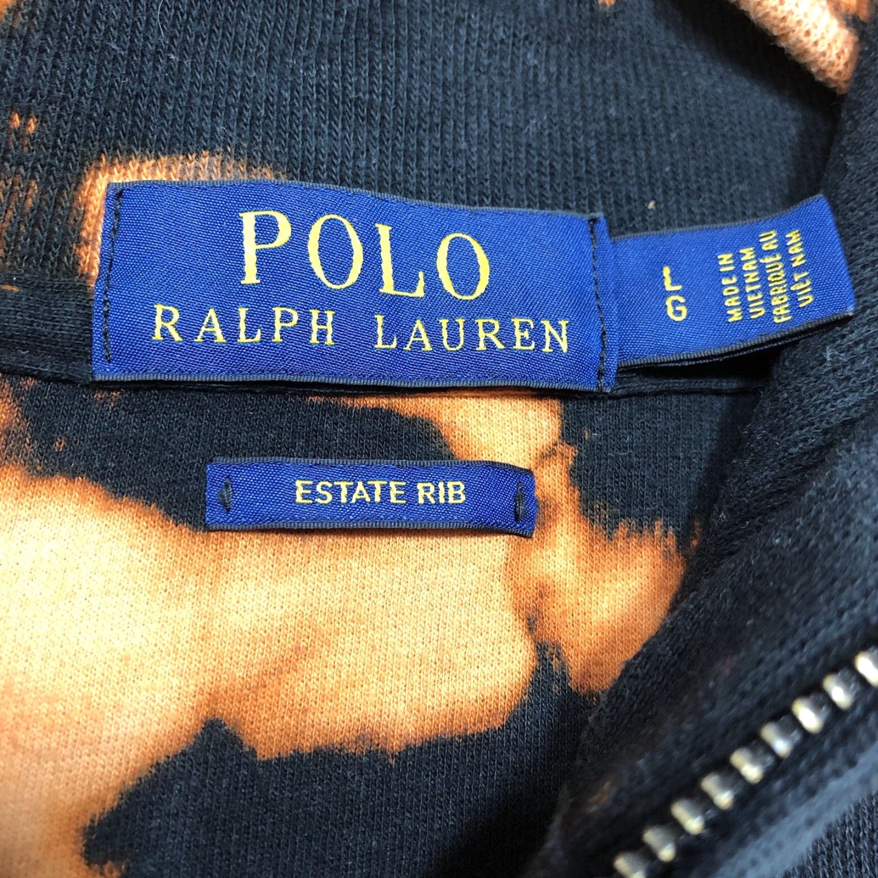 Polo Ralph Lauren Polo Ralph Lauren Sweatshirt 1/4 Zip Tie Dye Acid Wash Multicolor Long Sleeve Rib Mens Large Size US L / EU 52-54 / 3 - 7 Thumbnail