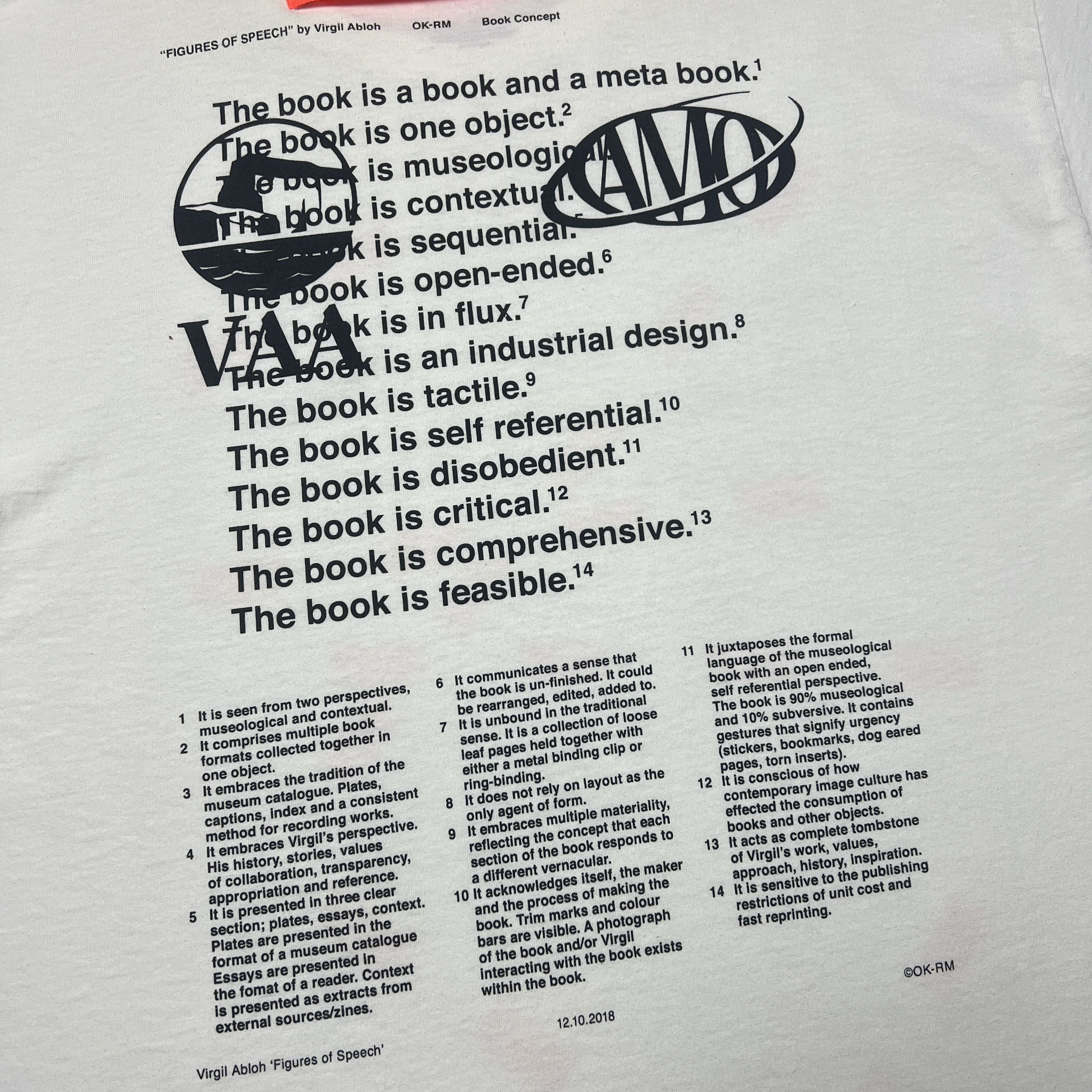Virgil Abloh Virgil Abloh x MCA Chicago Figures of Speech FOS T-Shirt Size US L / EU 52-54 / 3 - 4 Thumbnail