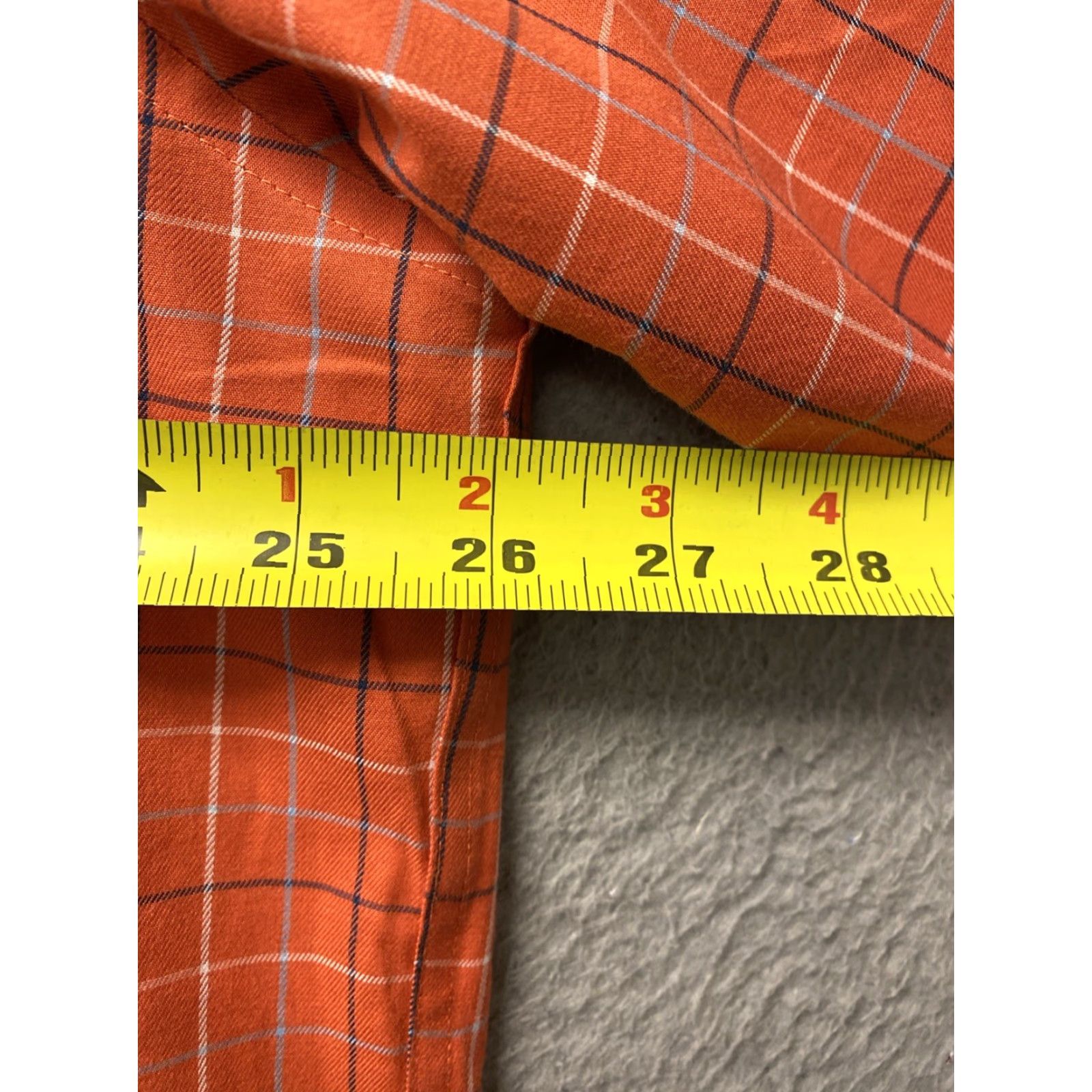 Vintage VINTAGE LL BEAN Men’s Short Sleeve Cotton Plaid Shirt XL Orange Casual Size US XL / EU 56 / 4 - 6 Thumbnail