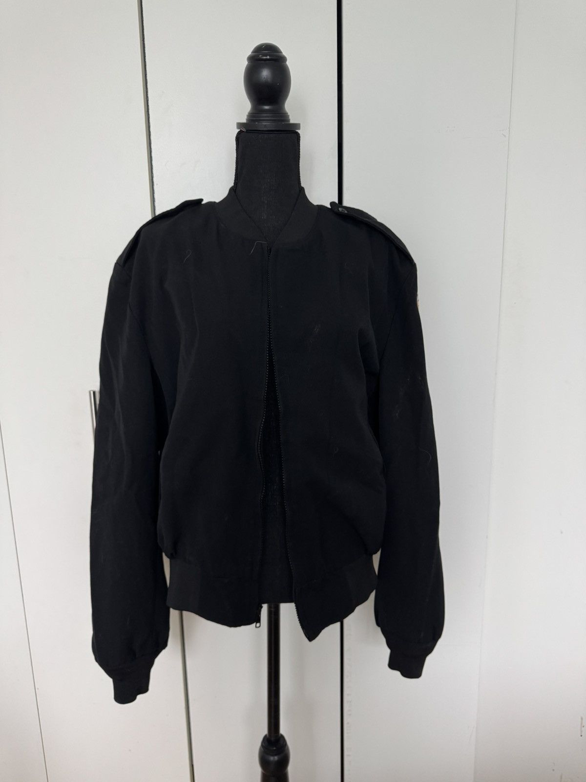 Vintage Black Vintage 90s Navy JROTC Bomber Jacket Size US M / EU 48-50 / 2 - 1 Thumbnail