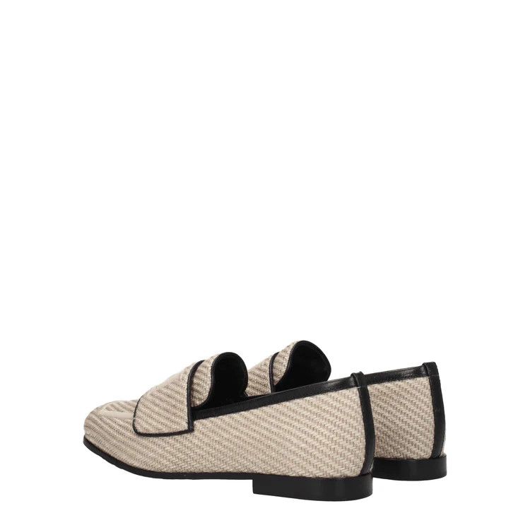 Max Mara ob1o1e1124 Fabric Loafers in Beige Size US 6 / IT 36 - 4 Thumbnail