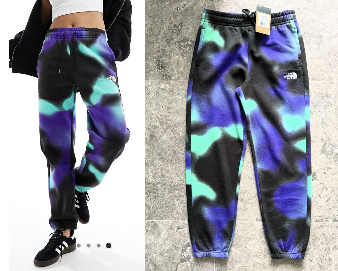 The North Face THE NORTH FACE ESSENTIAL HIGH WAIST JOGGERS PURPLE CYAN Size 28" / US 6 / IT 42 - 1 Thumbnail