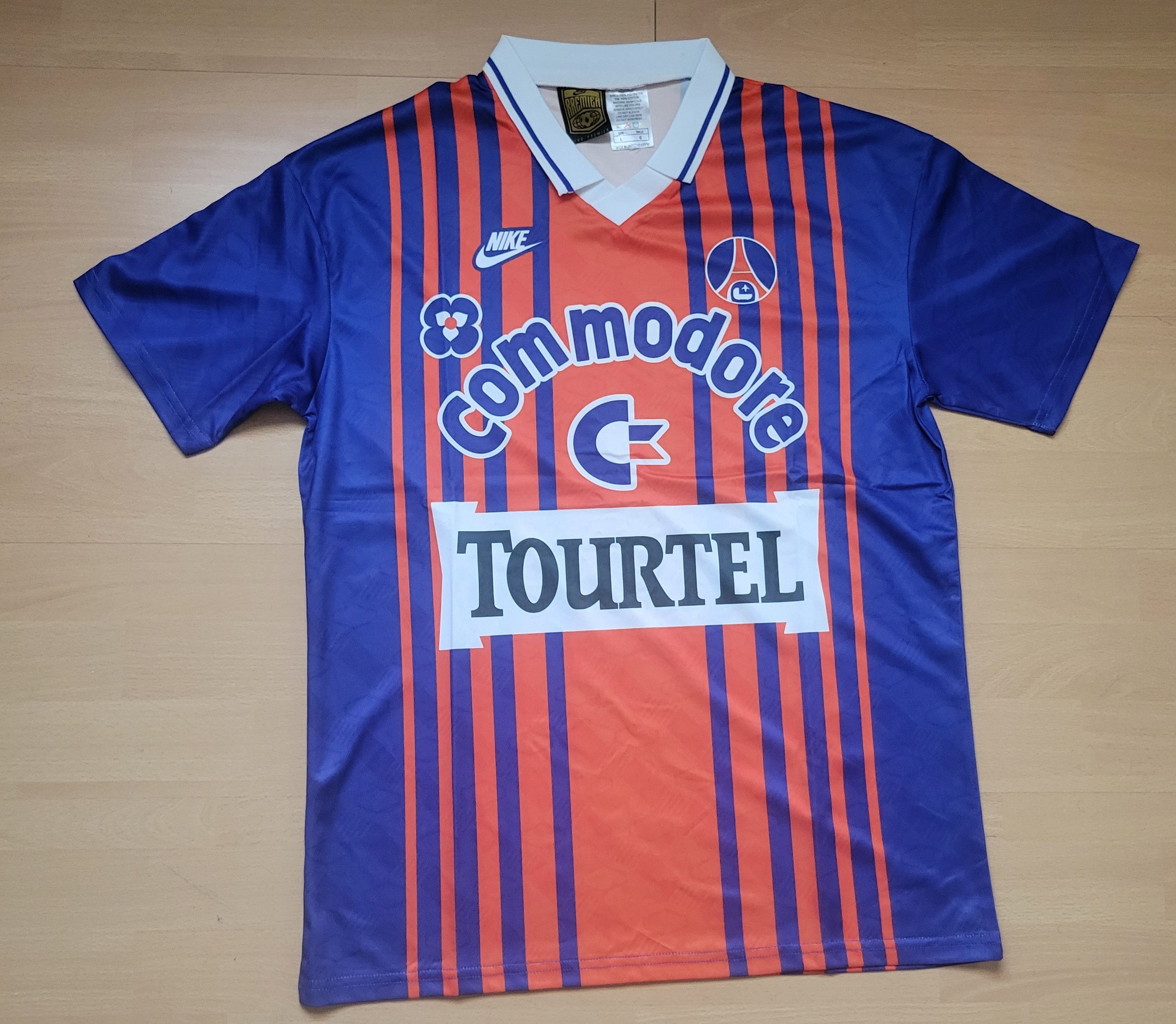Other Paris S.G. 1993/1994 Vintage Soccer Jersey trikot camiseta Size US L / EU 52-54 / 3 - 1 Thumbnail