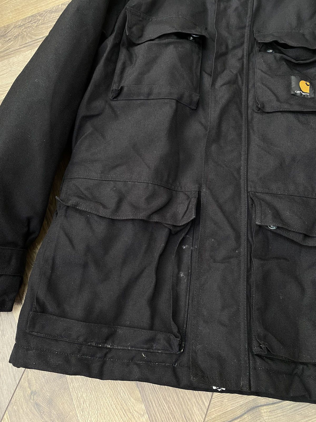 Carhartt × Vintage Vintage Carhartt Motorcycle Black Jacket Size US S / EU 44-46 / 1 - 6 Thumbnail