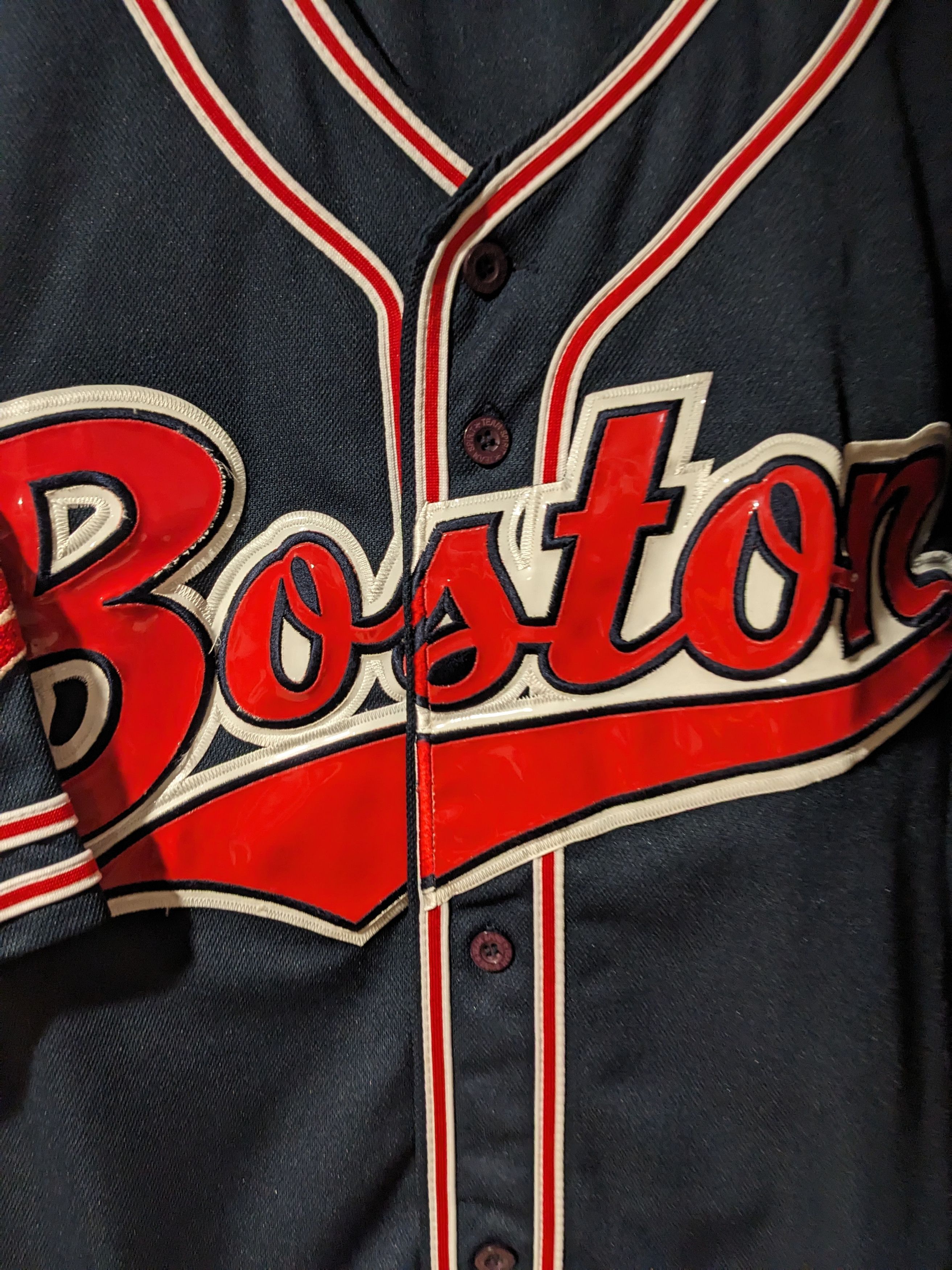 MLB × Vintage Vintage 90s Boston Red Sox MLB Baseball Blue Large Jersey Size US L / EU 52-54 / 3 - 2 Thumbnail