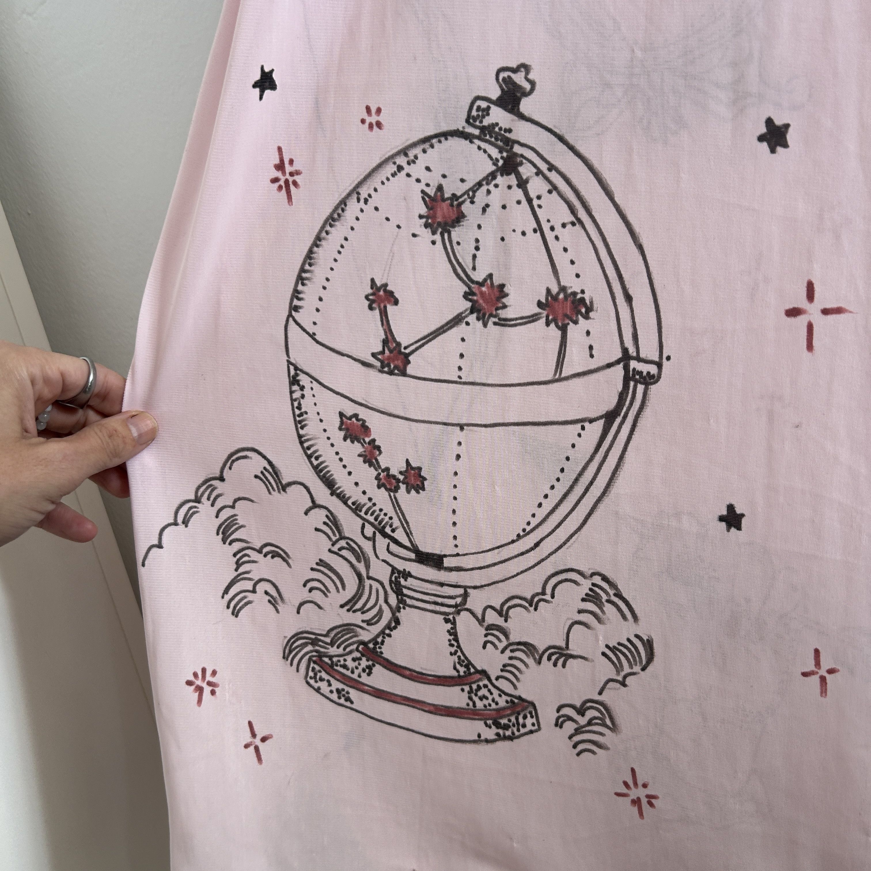 Custommade Handpainted Sagittarius Slip Dress Size L / US 10 / IT 46 - 12 Thumbnail