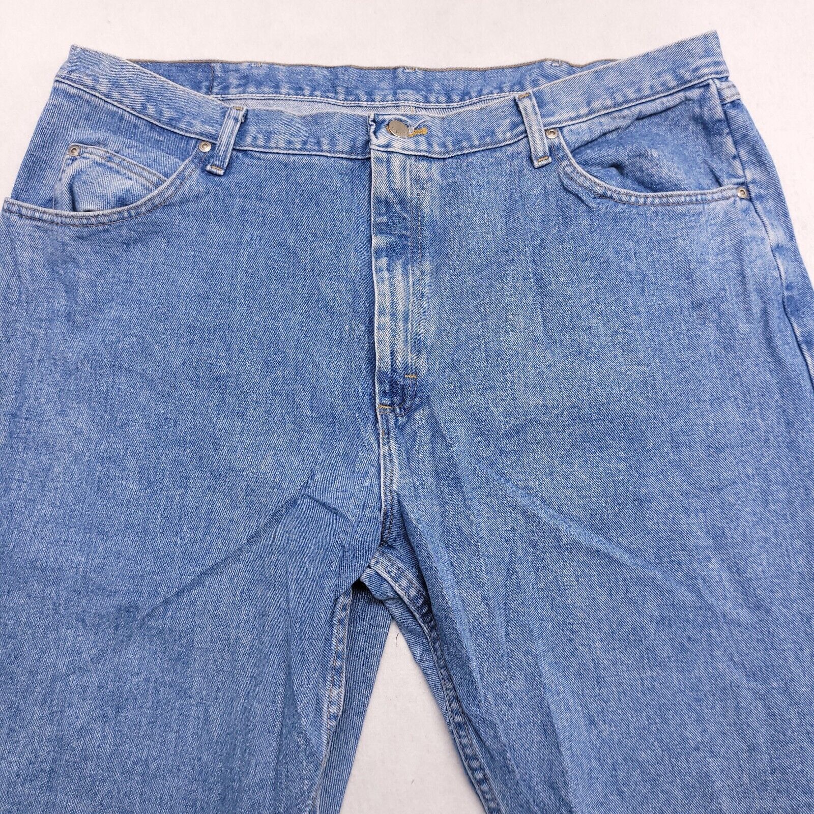 Wrangler Wrangler Casual Button Zip Denim Jeans Mens Size 42x32 Blue Size US 42 / EU 58 - 1 Thumbnail