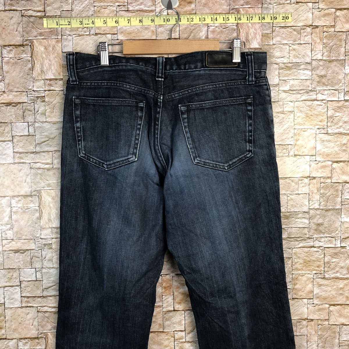 Uniqlo Japan uniqlo faded Blue vintage denim Jeans #A348 Size US 33 - 18 Thumbnail