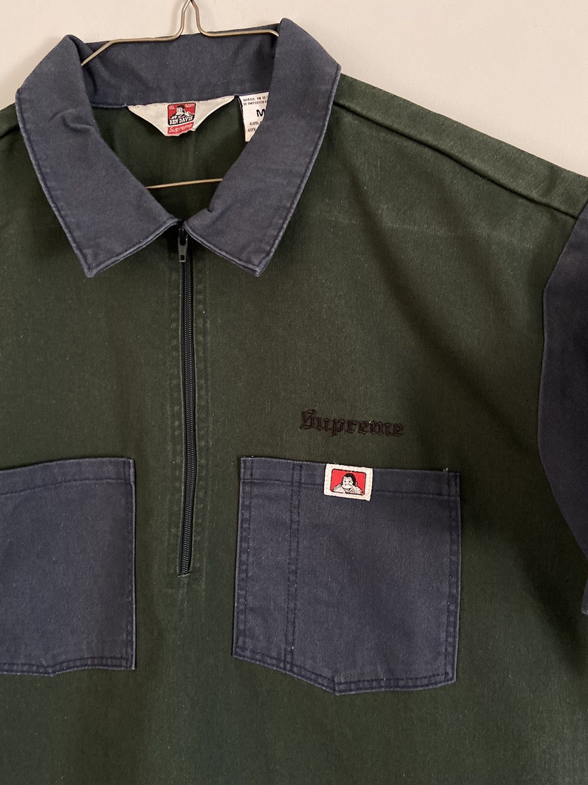 Supreme Supreme Ben Davis Half Zip Work Shirt FW19 Size US M / EU 48-50 / 2 - 3 Thumbnail