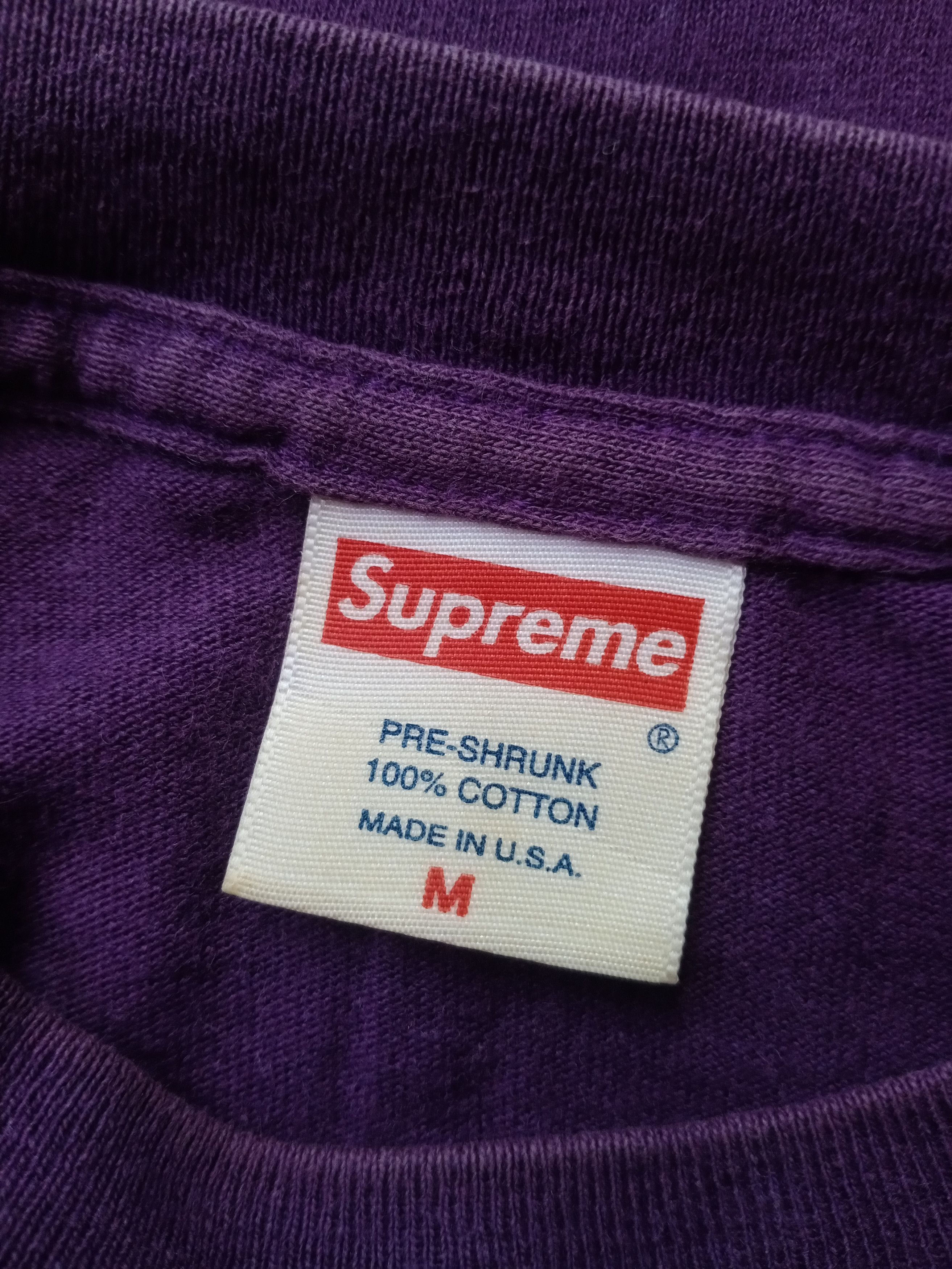 Supreme The Last Of The Mohicans Tee Shirt 2001 Purple