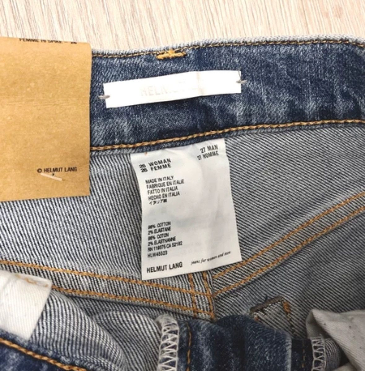 Helmut Lang HELMUT LANG high waisted straight blue jeans 2412-Nextarrow Size US 26 / EU 42 - 3 Thumbnail