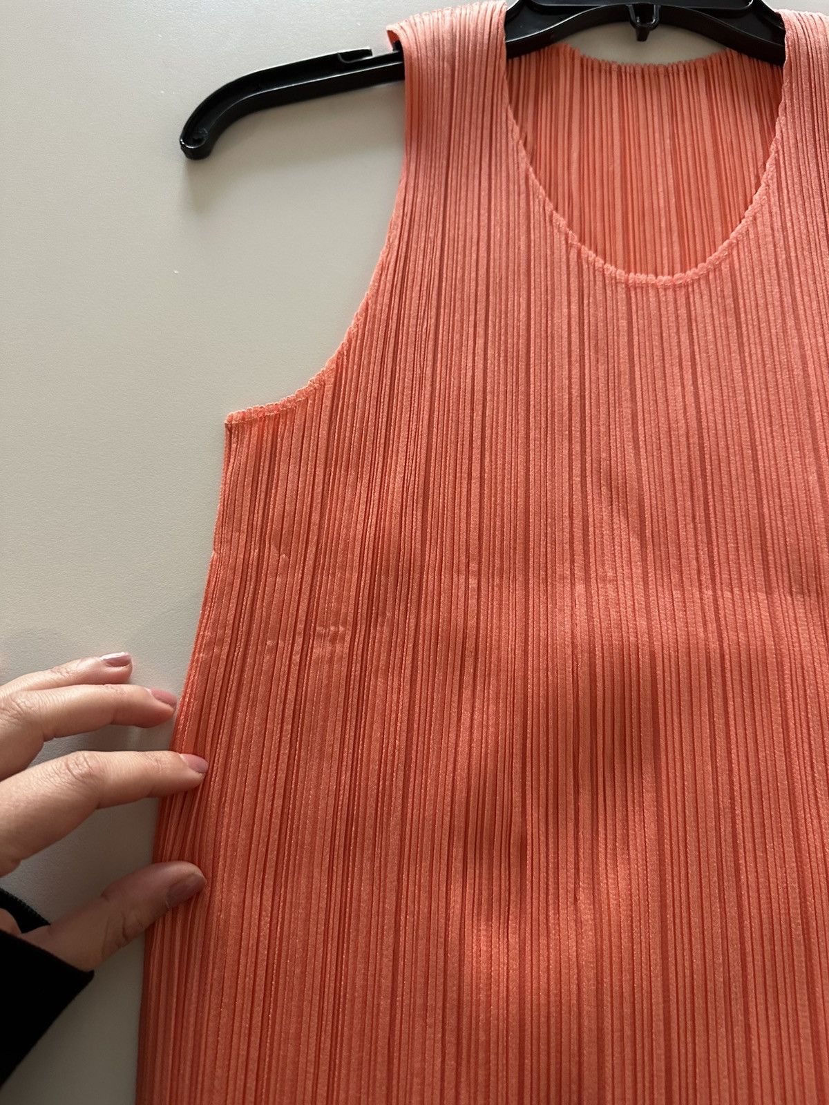 Pleats Please Issey Miyake Issey Miyake Pleats Please Sleeveless Coral Peach Pink Size ONE SIZE - 5 Thumbnail