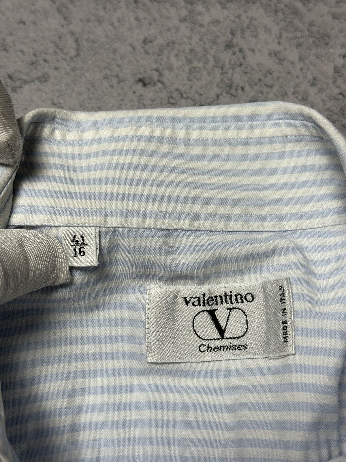 Valentino Vintage Valentino Chemises Long Sleeve Striped Shirt Size US M / EU 48-50 / 2 - 11 Thumbnail