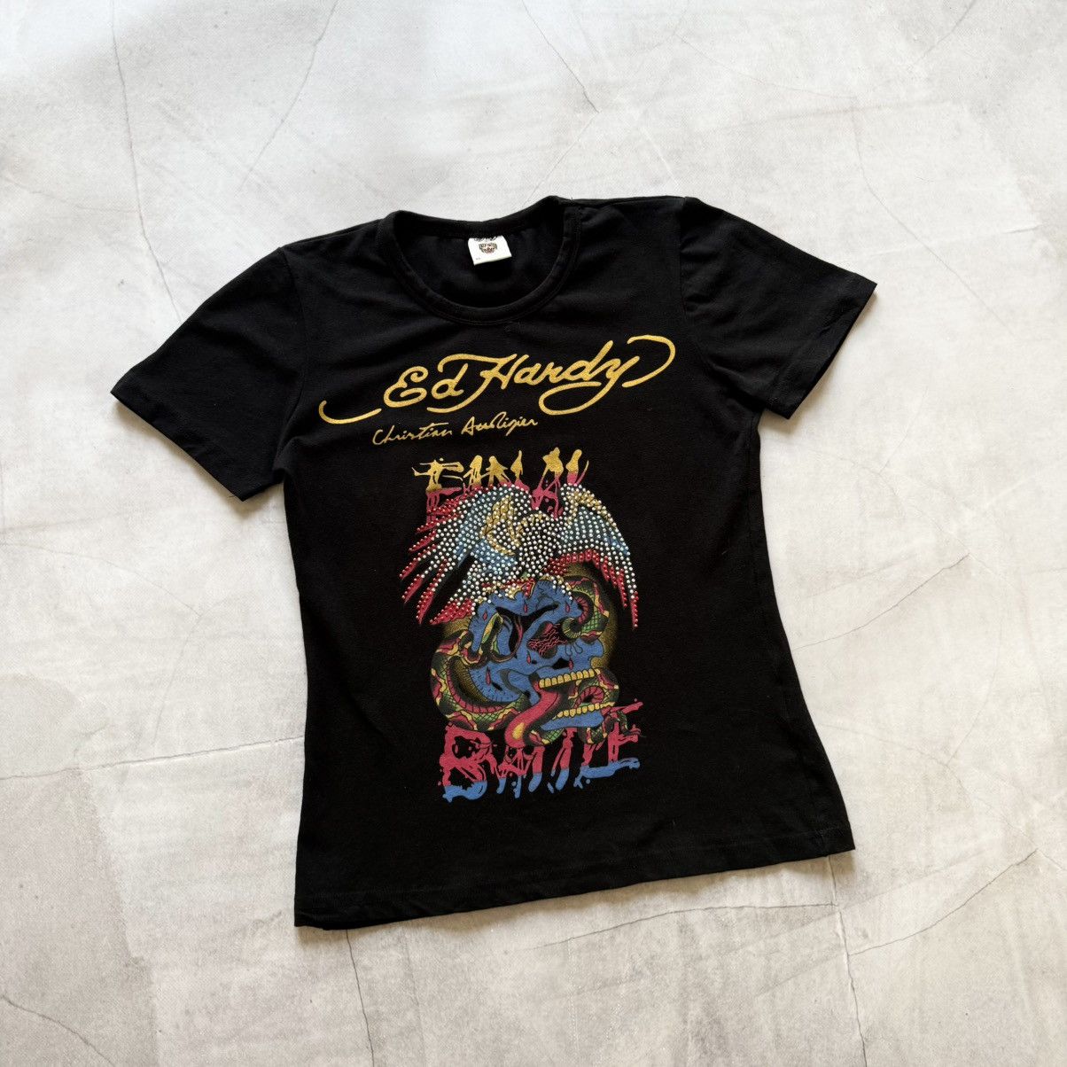 Hysteric Glamour Y2K Ed Hardy Hysteric Glamour Style T Shirt Cop Copine Vibe Size L / US 10 / IT 46 - 1 Thumbnail