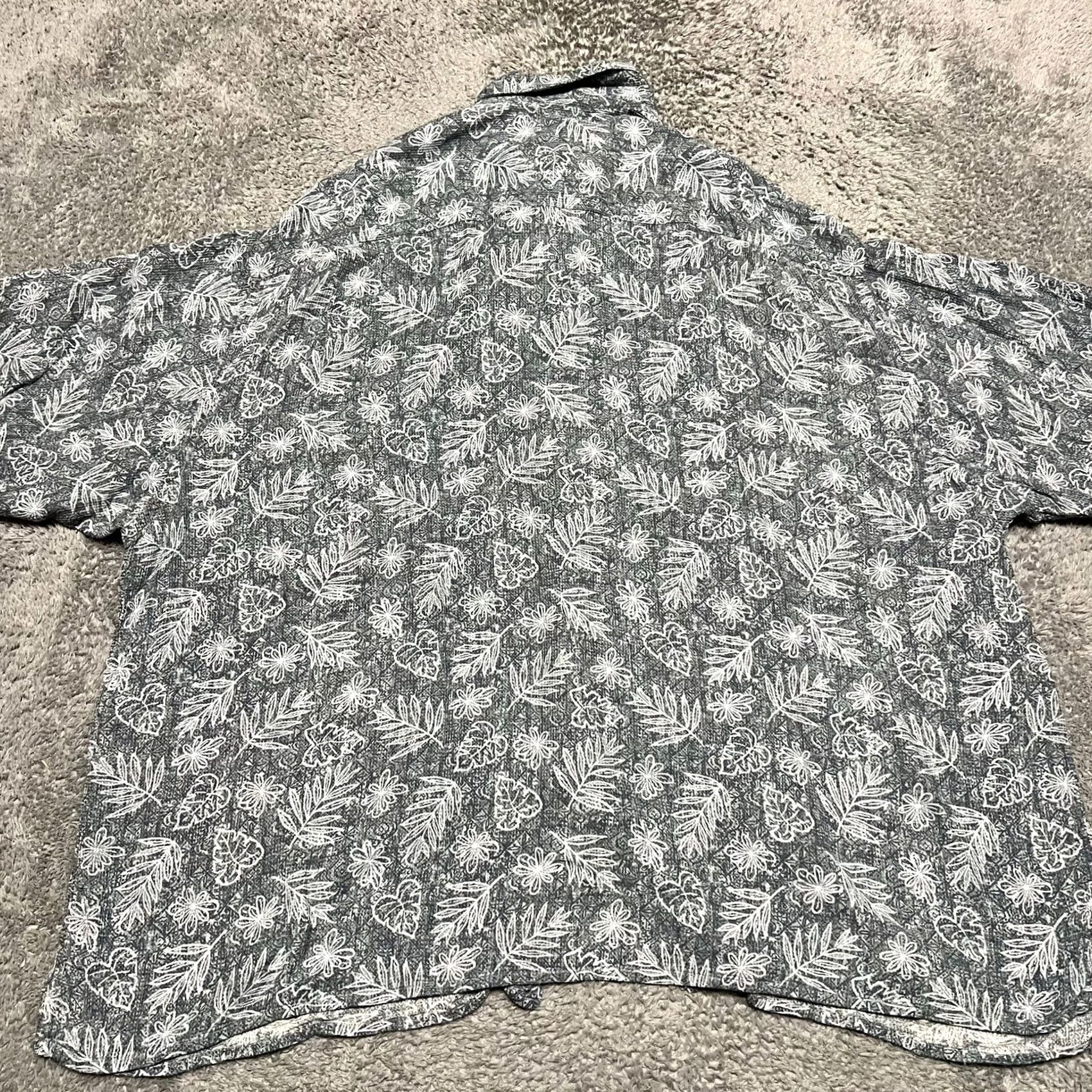 ALOHAS Caribbean Shirt 3XL Blue Short Sleeve Hawaiian Floral Button Up Aloha Mens Size US XXL / EU 58 / 5 - 3 Thumbnail