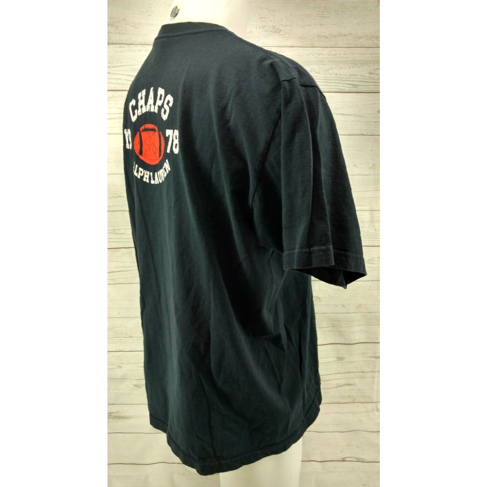 Chaps CHAPS Ralph Lauren Men's Shirt Size Large Back Logo 1978 Football Dark Navy Blue Mens Shirt Size US L / EU 52-54 / 3 - 6 Thumbnail