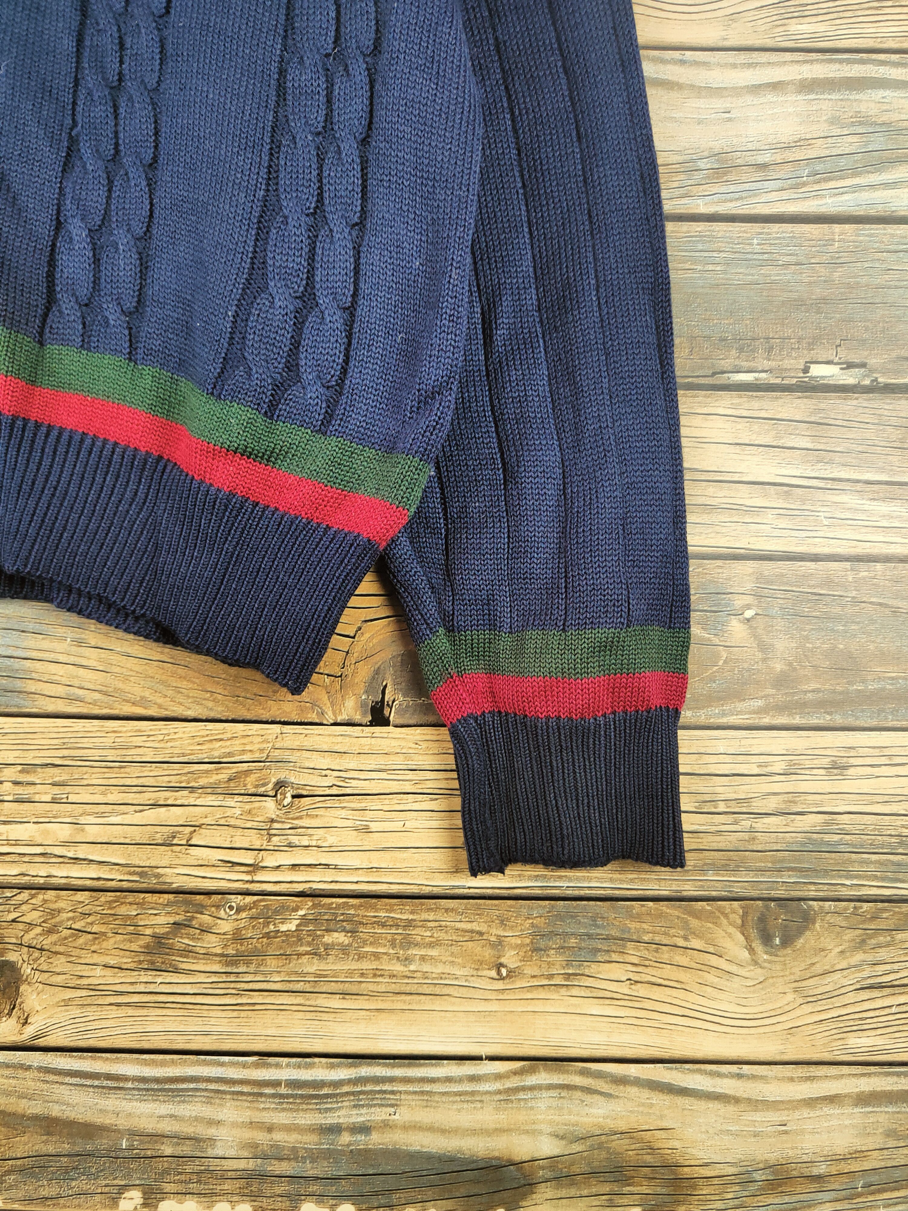 Japanese Brand DL Tombow Varsitymate Navy Knitwear Sweatshirts #46-385 Size US L / EU 52-54 / 3 - 6 Thumbnail