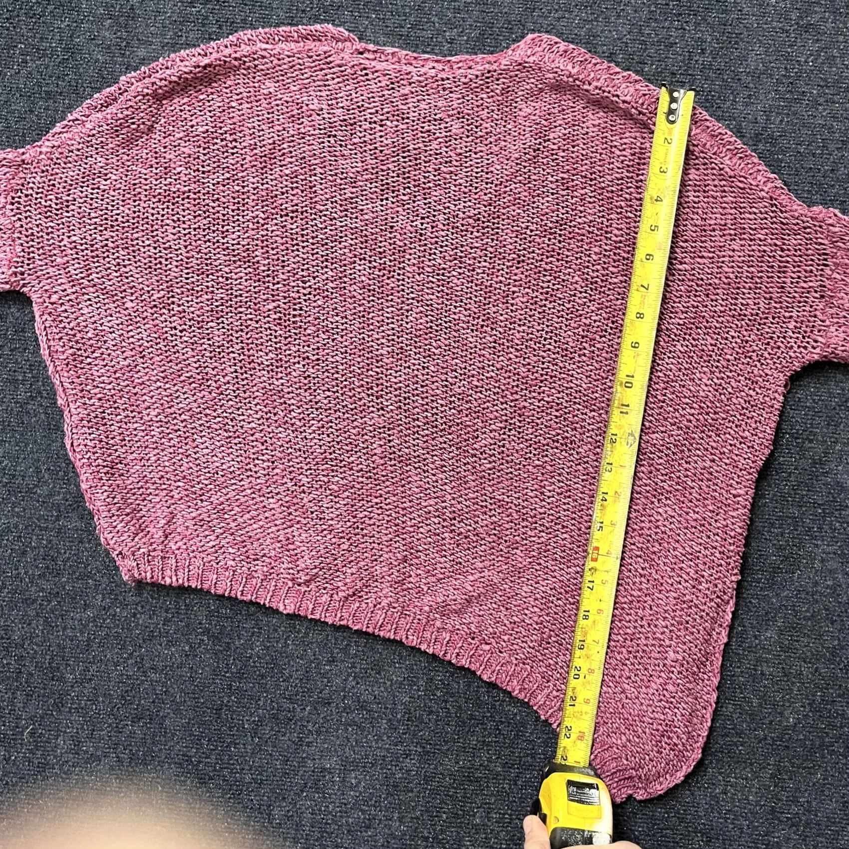 Free People Free People Sweater Womens XS/S Pink Knit V-Neck Dolman Sleeve Pullover Boho Size XS / US 0-2 / IT 36-38 - 4 Thumbnail