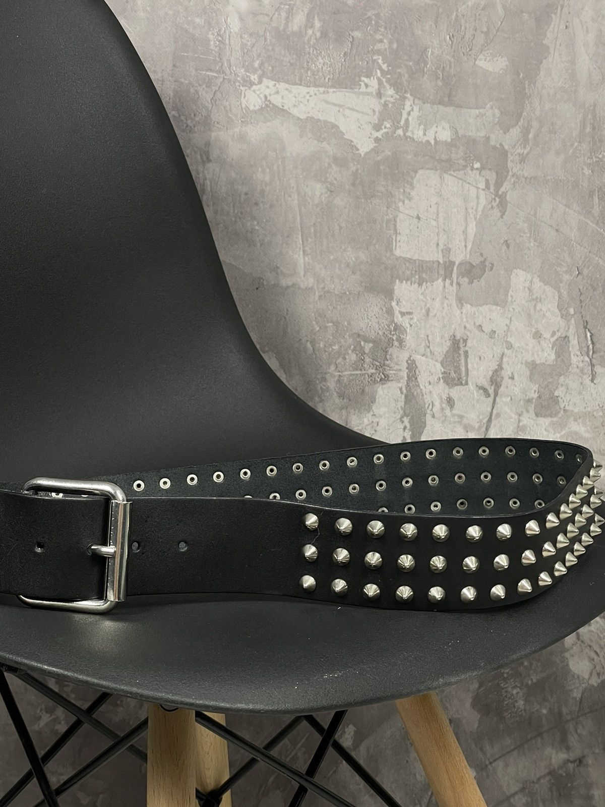 Japanese Brand × Vintage Vintage Japanese Y2K Rhinestones Studded Real Leather Belt Size ONE SIZE - 4 Thumbnail