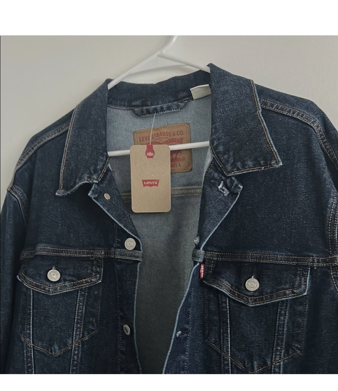 Levi's Levis Dark Blue Denim Jacket Size US L / EU 52-54 / 3 - 2 Thumbnail