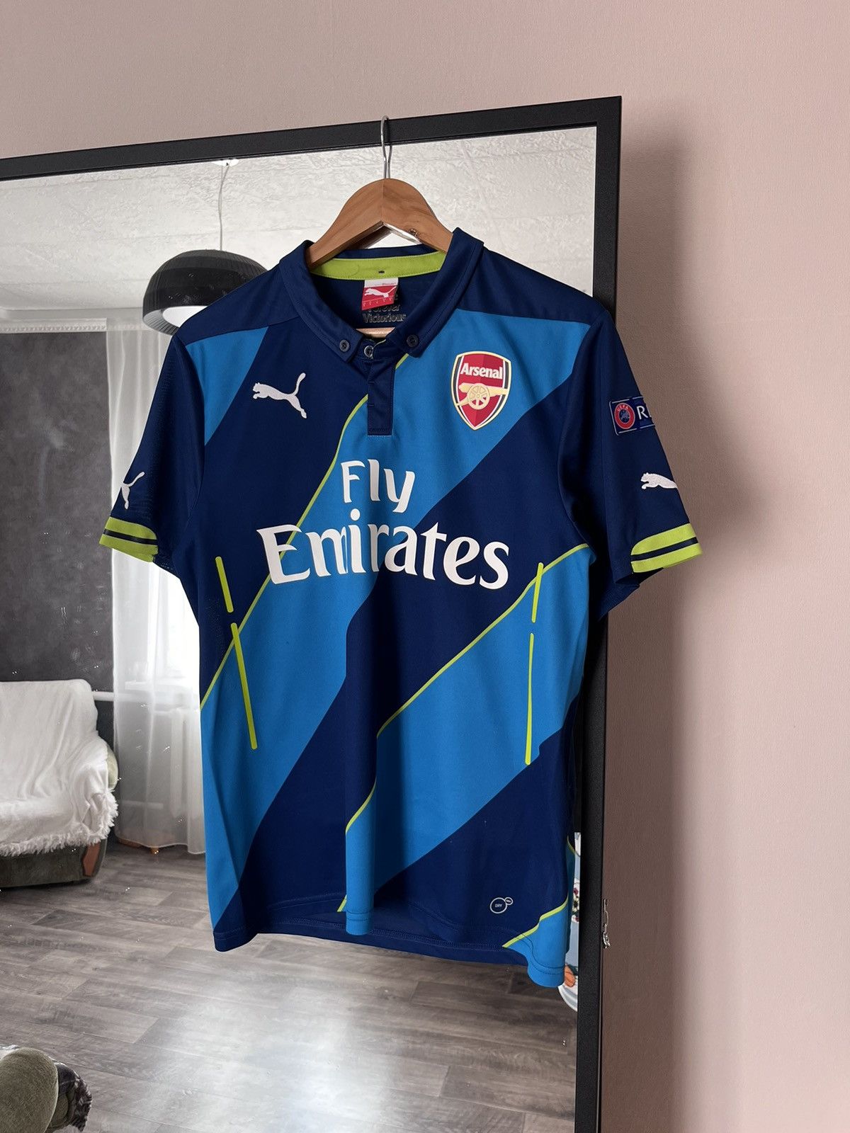 Puma Puma Asenal 17 Alexis Sanchez Polo Home Jersey Blue Size US S / EU 44-46 / 1 - 1 Thumbnail