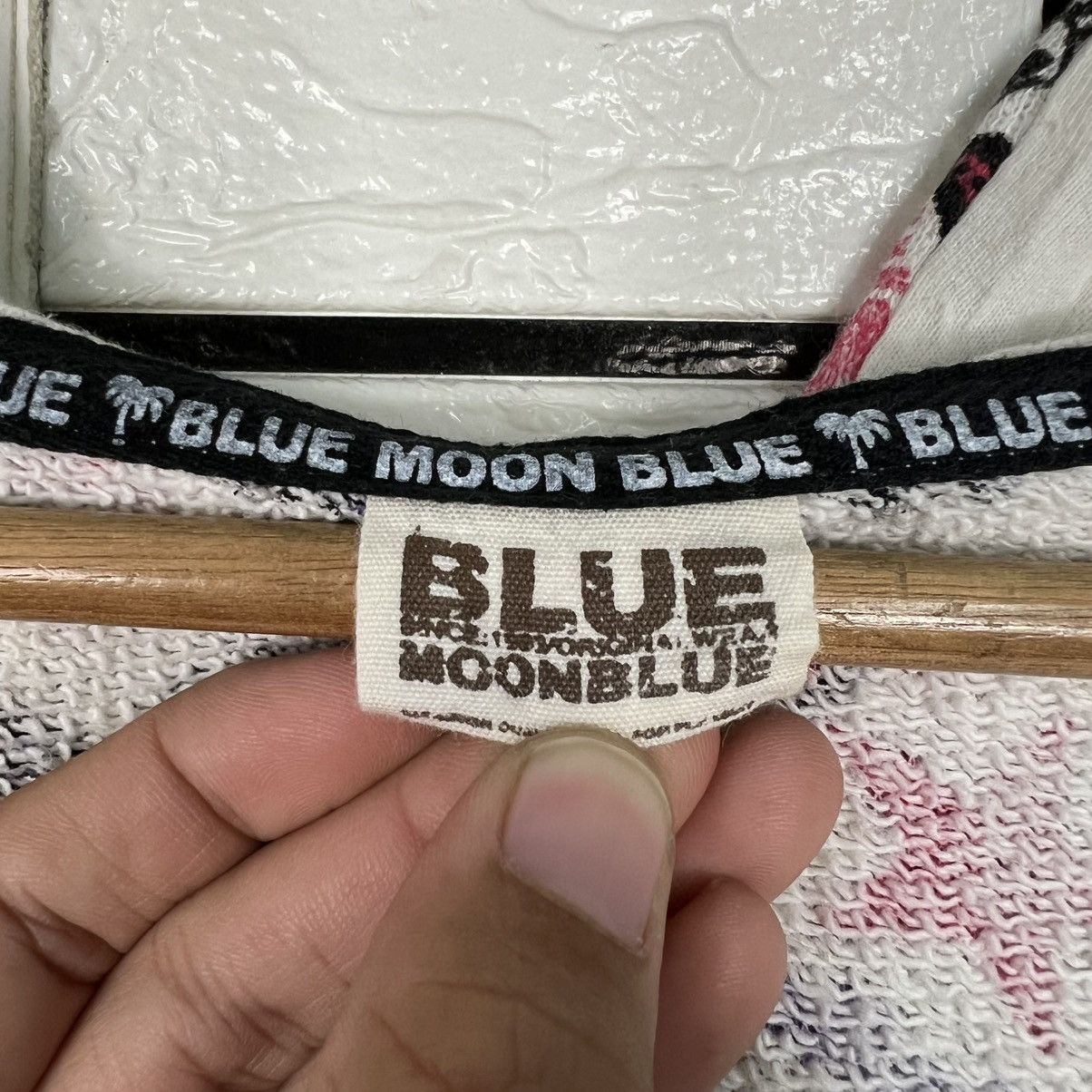 Japanese Brand BLUE MOON BLUE I Love Surf Fullprint Hoodies #4280-C194 Size ONE SIZE - 13 Thumbnail