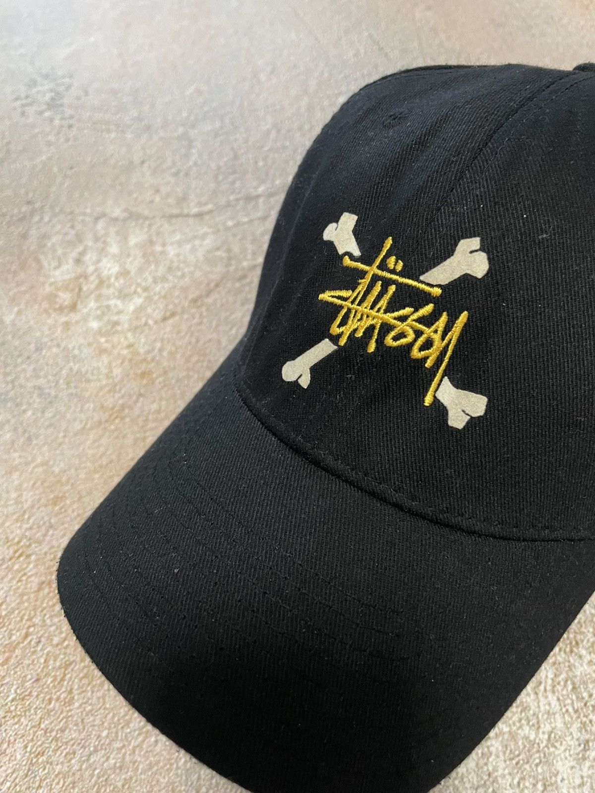 Stussy Vintage Stussy Big Center Logo Black Cap Size ONE SIZE - 3 Thumbnail