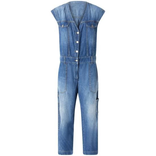 Pinko PINKO Women Jumpsuits 104824 A2GQ PJD BLUE Size 27" / US 4 / IT 40 - 1 Thumbnail