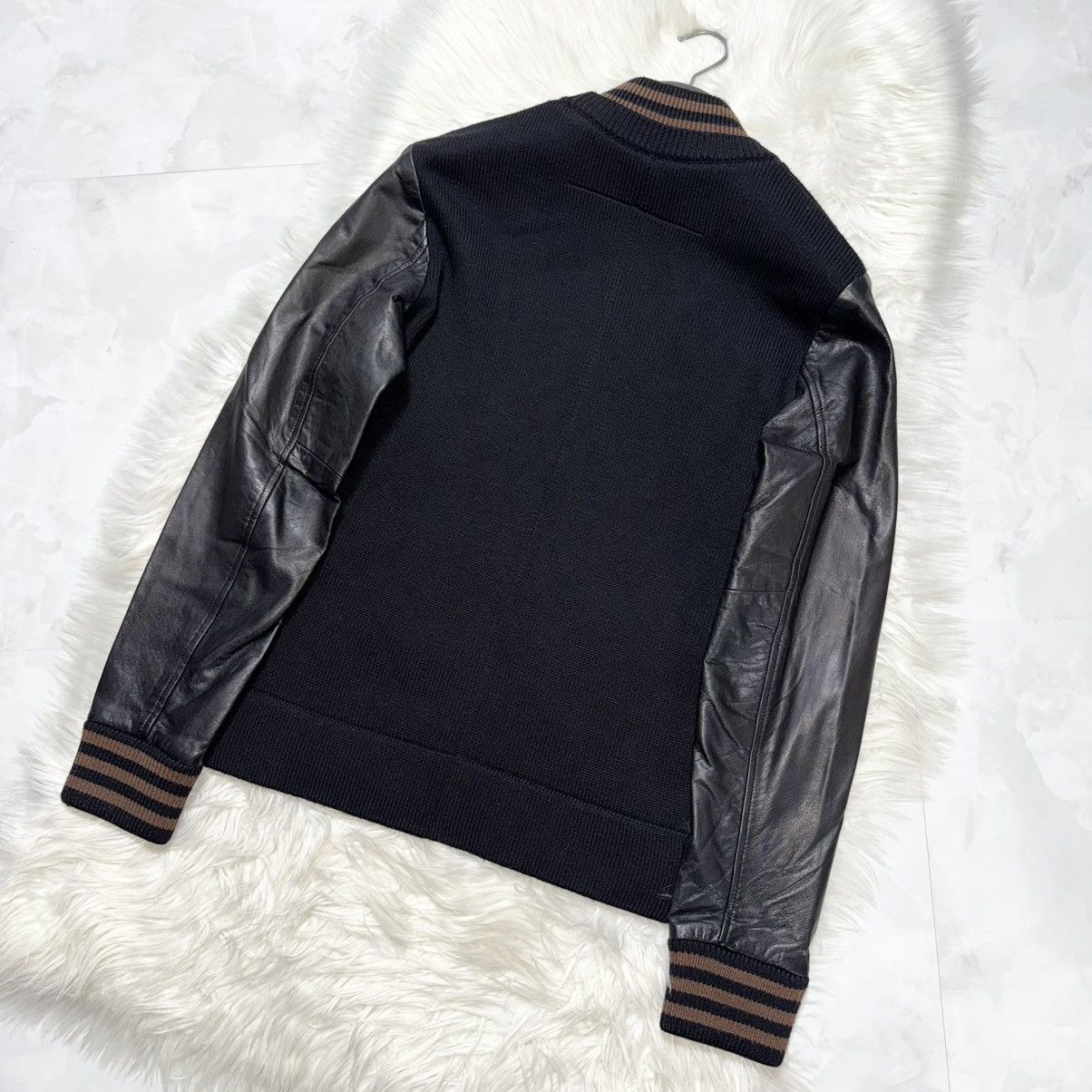 Givenchy Authentic masterpiece Givenchy leather sleeve knit jacket Size US S / EU 44-46 / 1 - 7 Thumbnail