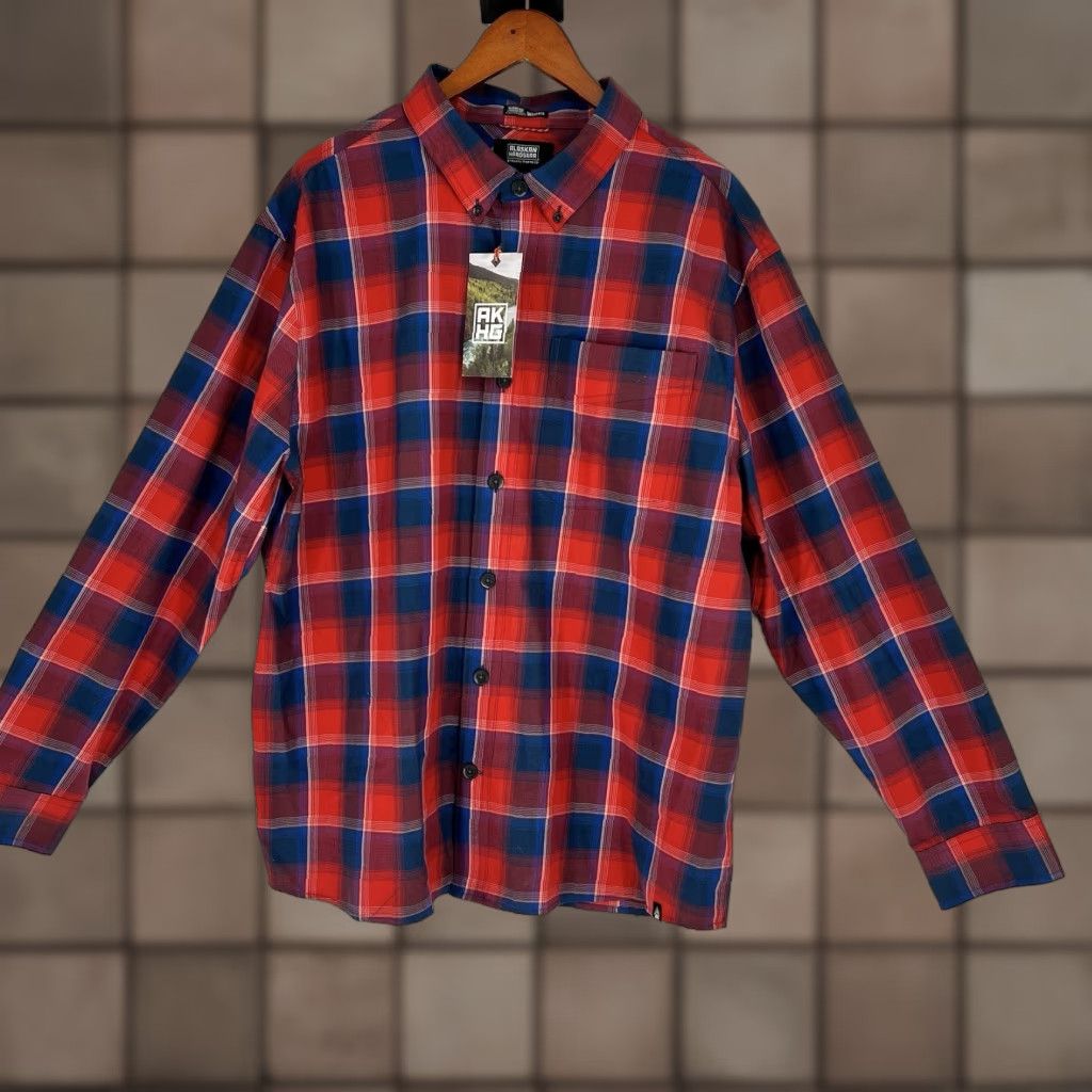 Vintage Duluth Men’s AKHG Standard Fit Red Button-Down Plaid Shirt XL NWT Size US XL / EU 56 / 4 - 1 Thumbnail