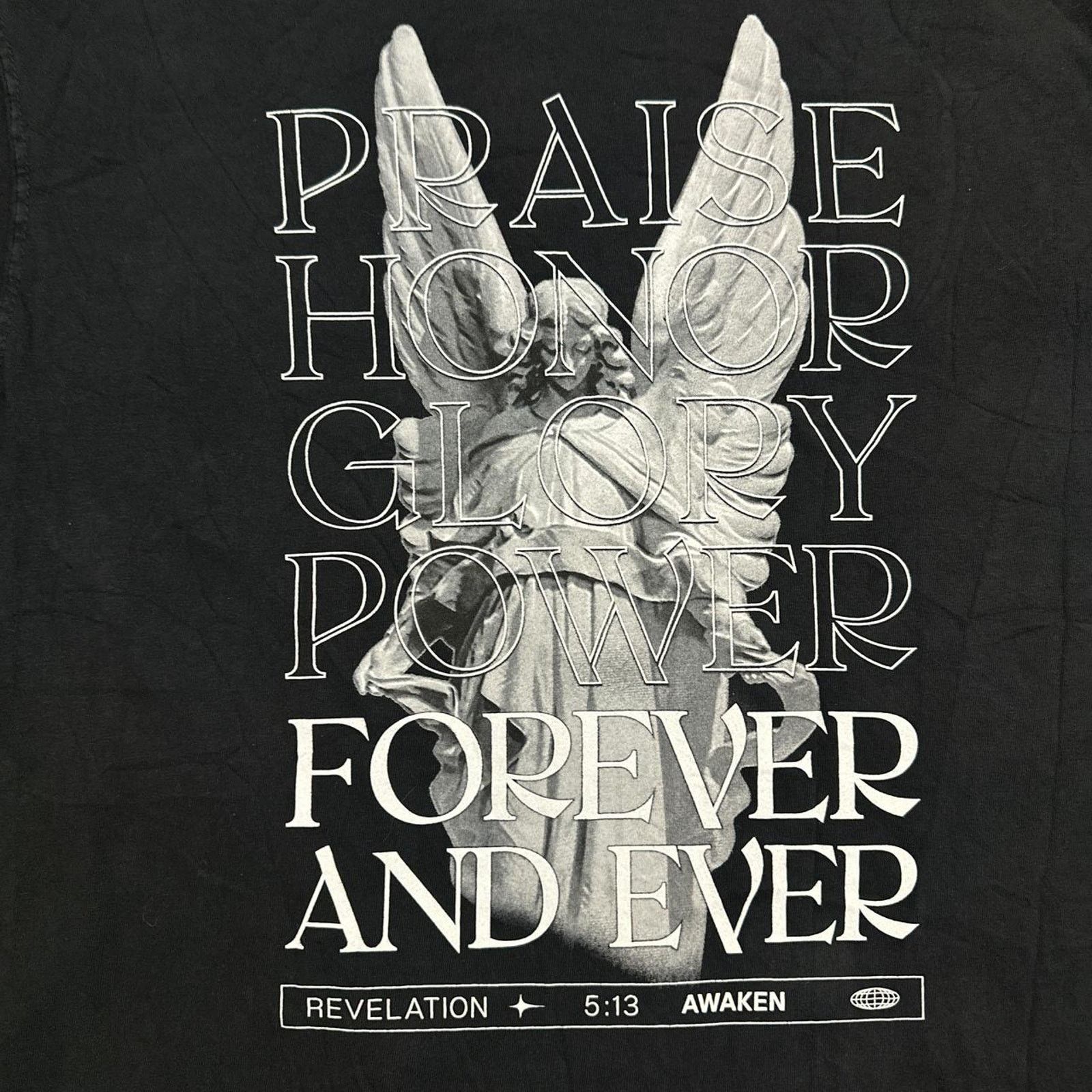 Other Awaken ‘Praise Honor Glory Power Forever And Ever’ Tee Size US L / EU 52-54 / 3 - 4 Thumbnail