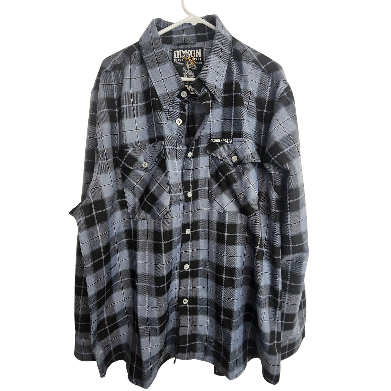 Dixxon Dixxon Mens V-Twin Visionary Plaid Flannel Cholo Shirt Sz 2X Size US XXL / EU 58 / 5 - 1 Thumbnail