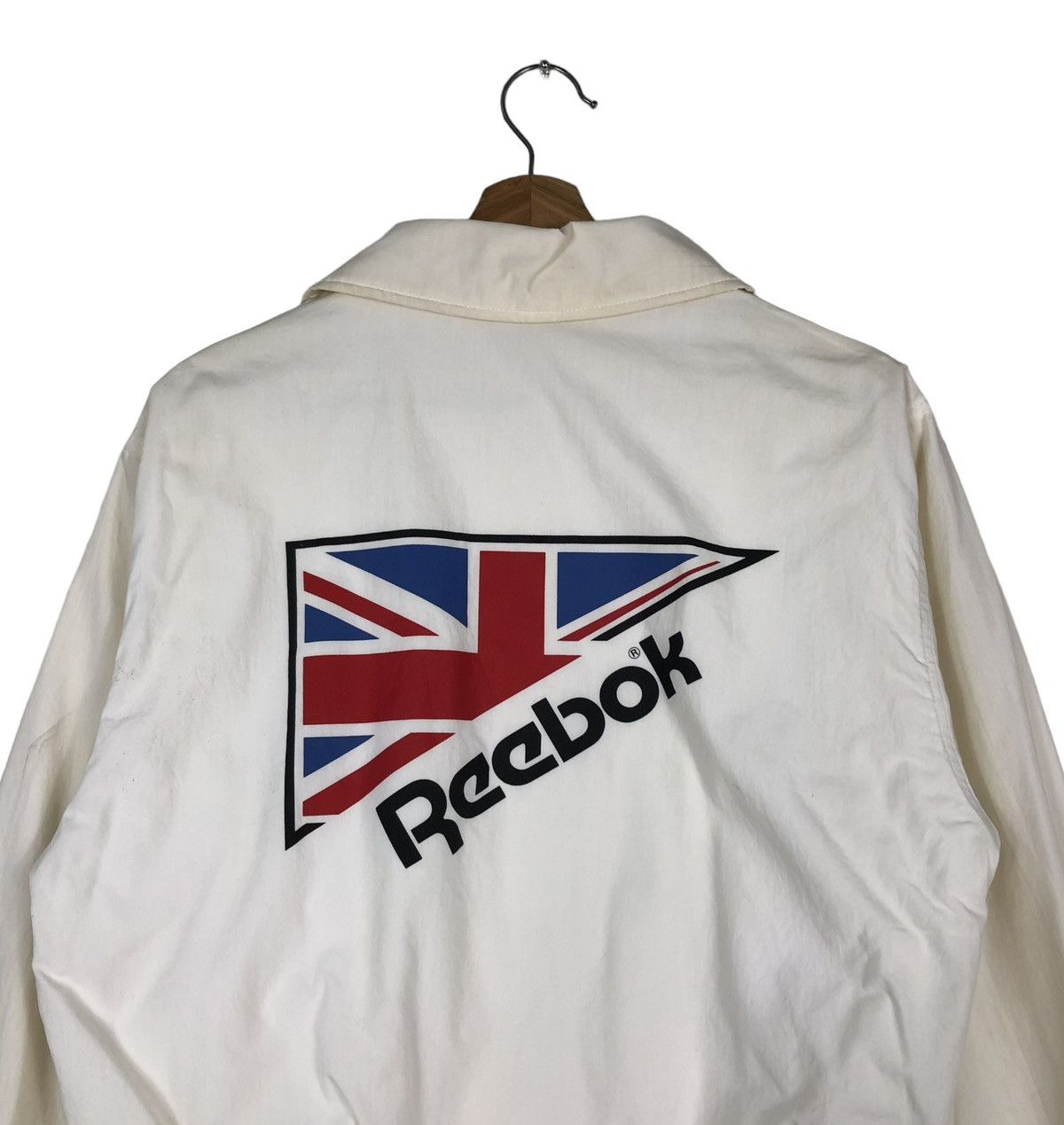Japanese Brand 🔥VINTAGE BOMBER JACKET REEBOK JAPAN UK FLAG BIG LOGO Size US S / EU 44-46 / 1 - 10 Thumbnail