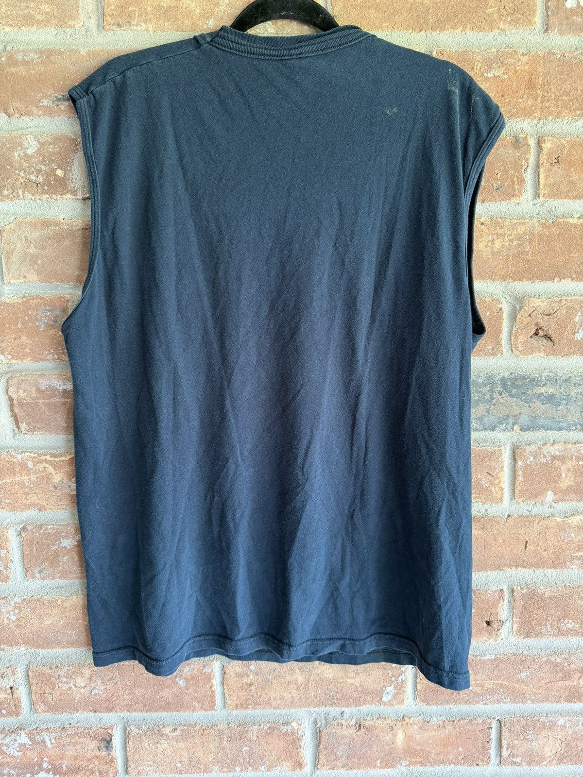 Fruit Of The Loom Faded Vintage Fruit of the Loom Sleeveless Shirt in Blue XL Size US XL / EU 56 / 4 - 2 Thumbnail