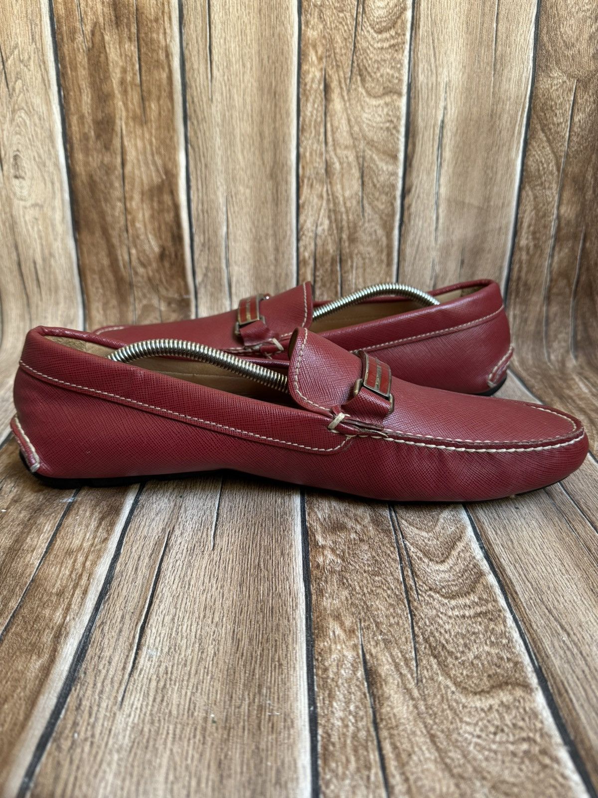 Prada logo leather loafers Size US 10 / EU 43 - 7 Thumbnail
