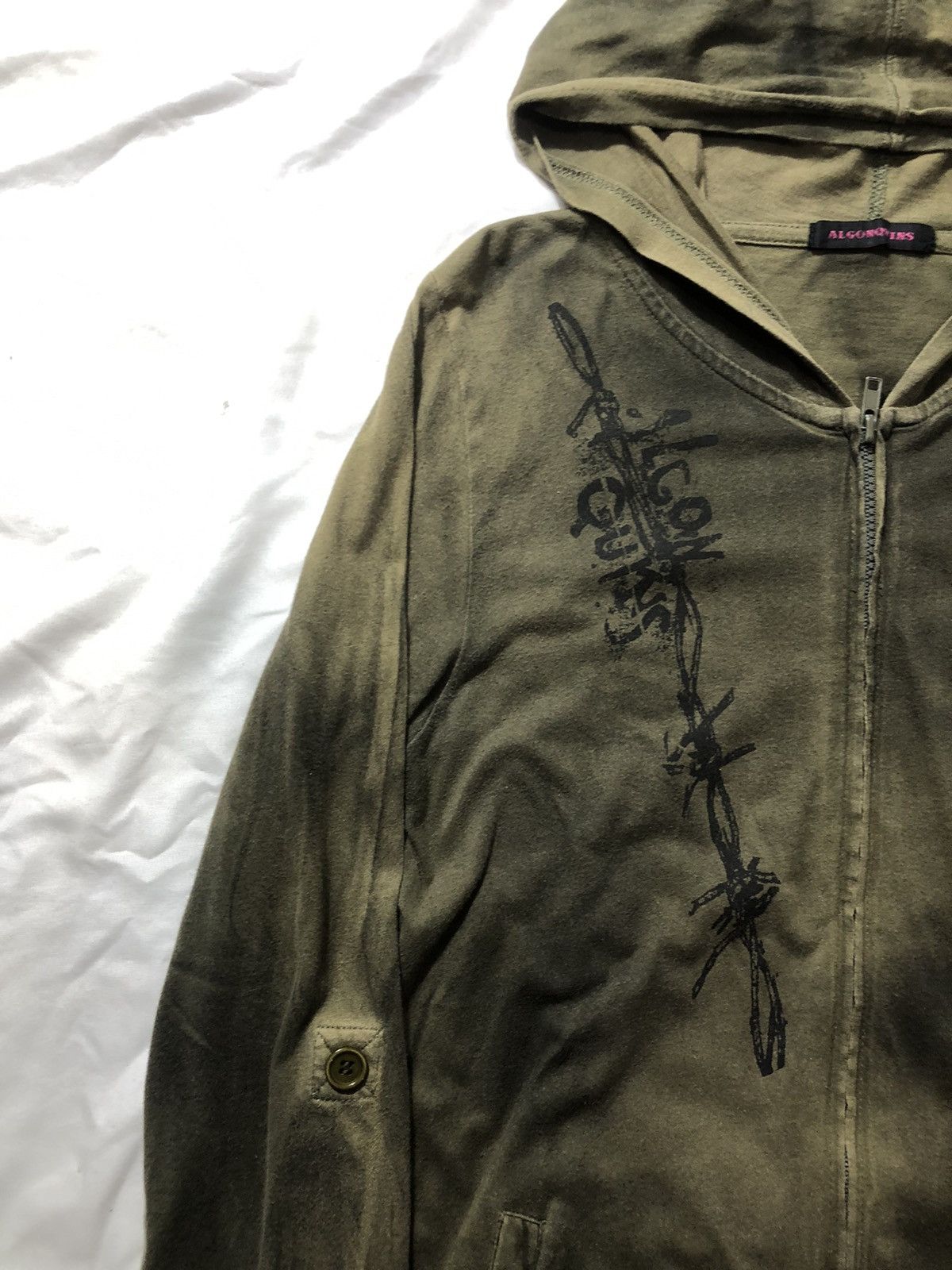 Beauty Beast × Hysteric Glamour × Yohji Yamamoto Japan Gothic Tribal Poem Zipp Hoodie Ifsix Style Size US M / EU 48-50 / 2 - 5 Thumbnail