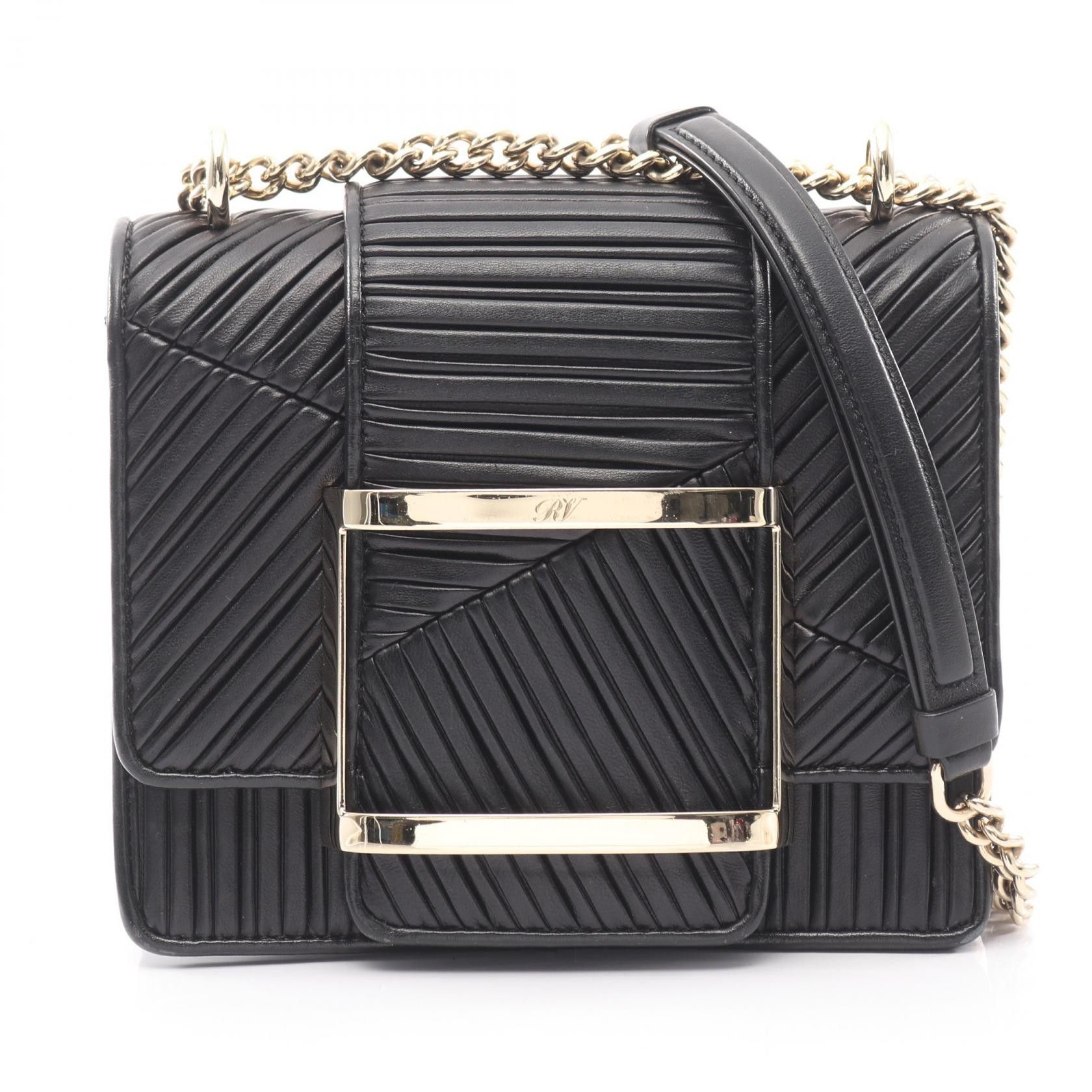 Roger Vivier Roger Vivier Roger Vivier Tres Vivier leather shoulder bag Leather Shoulder Bag DUTY FREE for USA Size ONE SIZE - 1 Thumbnail