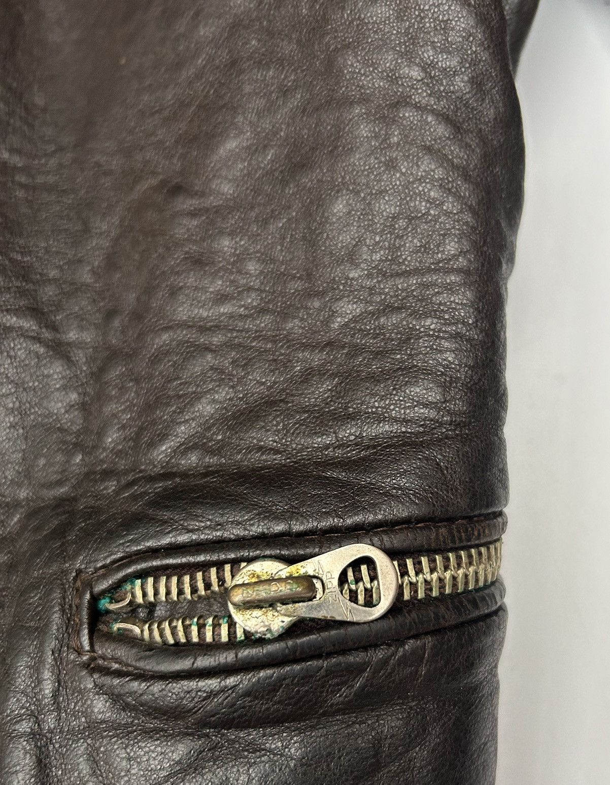 Vintage 30-40’s WWII German Leather Motorcycle Jacket DRP Zipp Size US S / EU 44-46 / 1 - 8 Thumbnail
