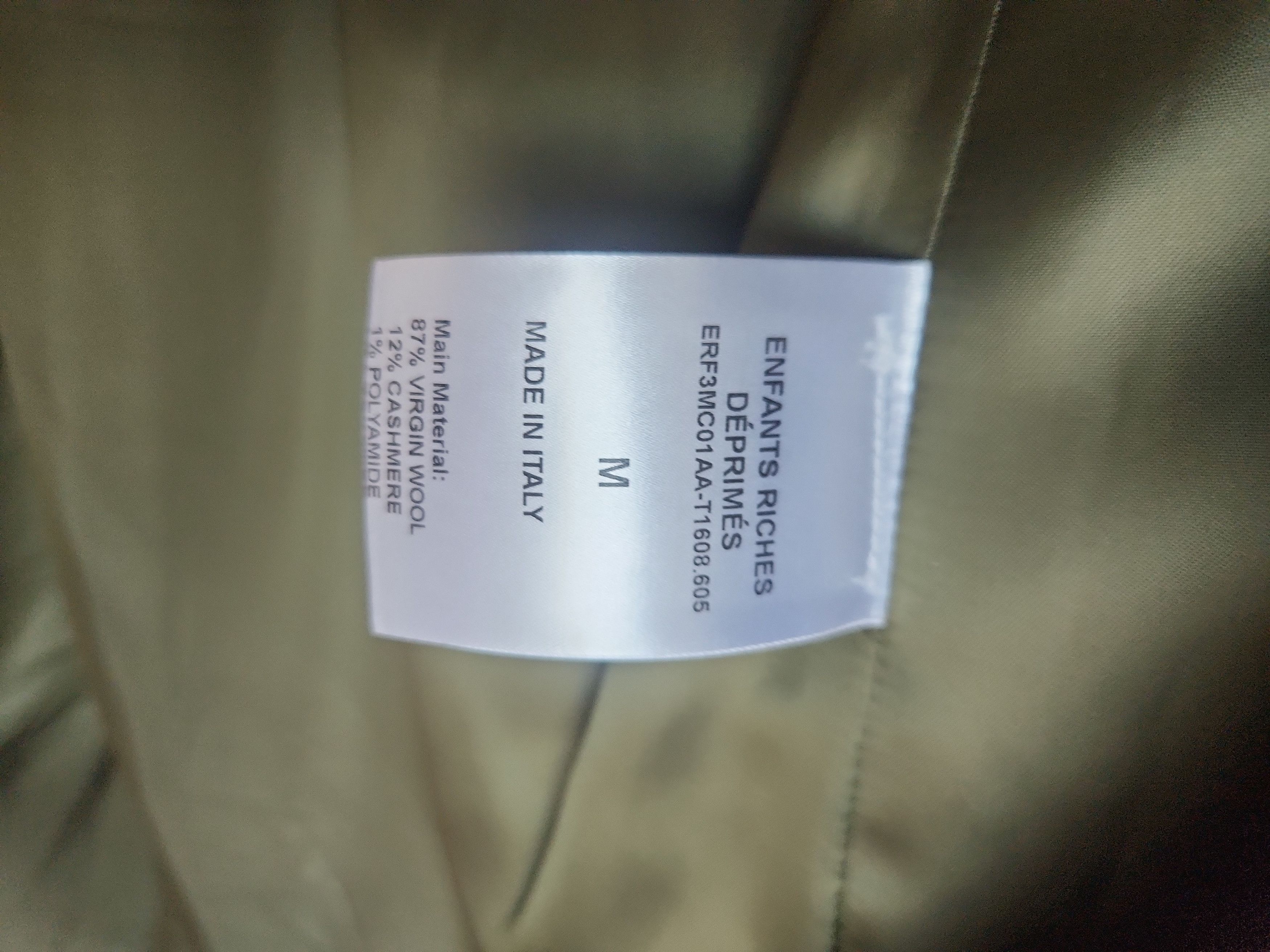 Enfants Riches Deprimes 1/1 ERD FW23 OVERCOAT Size US M / EU 48-50 / 2 - 7 Thumbnail