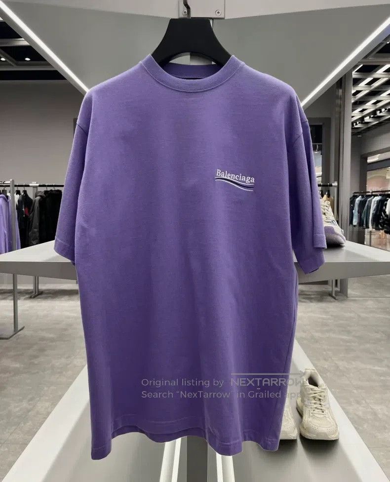 Balenciaga Balenciaga Wave Coke Embroidered Logo Short Sleeve T-Shirt Size US S / EU 44-46 / 1 - 1 Thumbnail